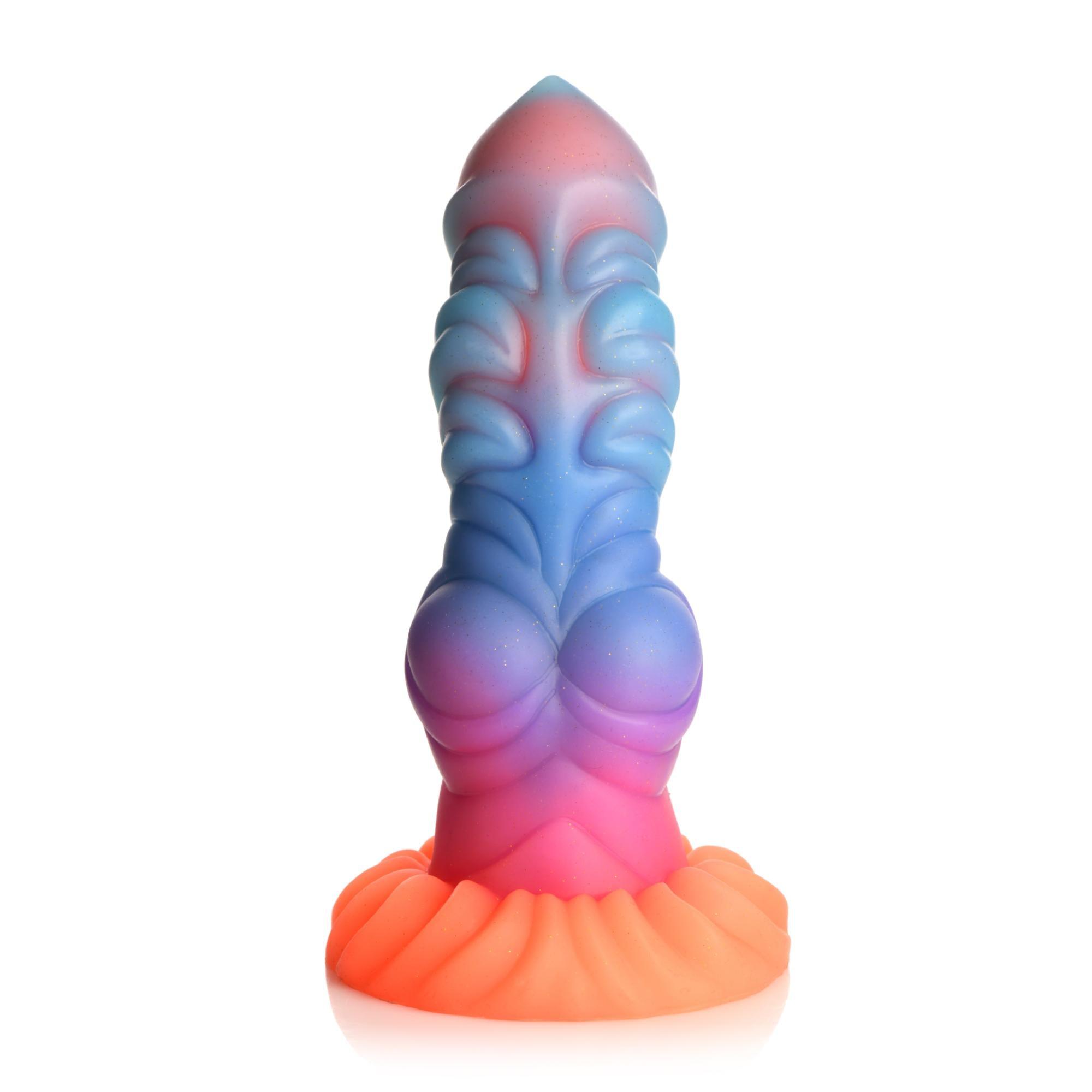 Creature Cocks Alien Invader Glow in the Dark Silicone Dildo