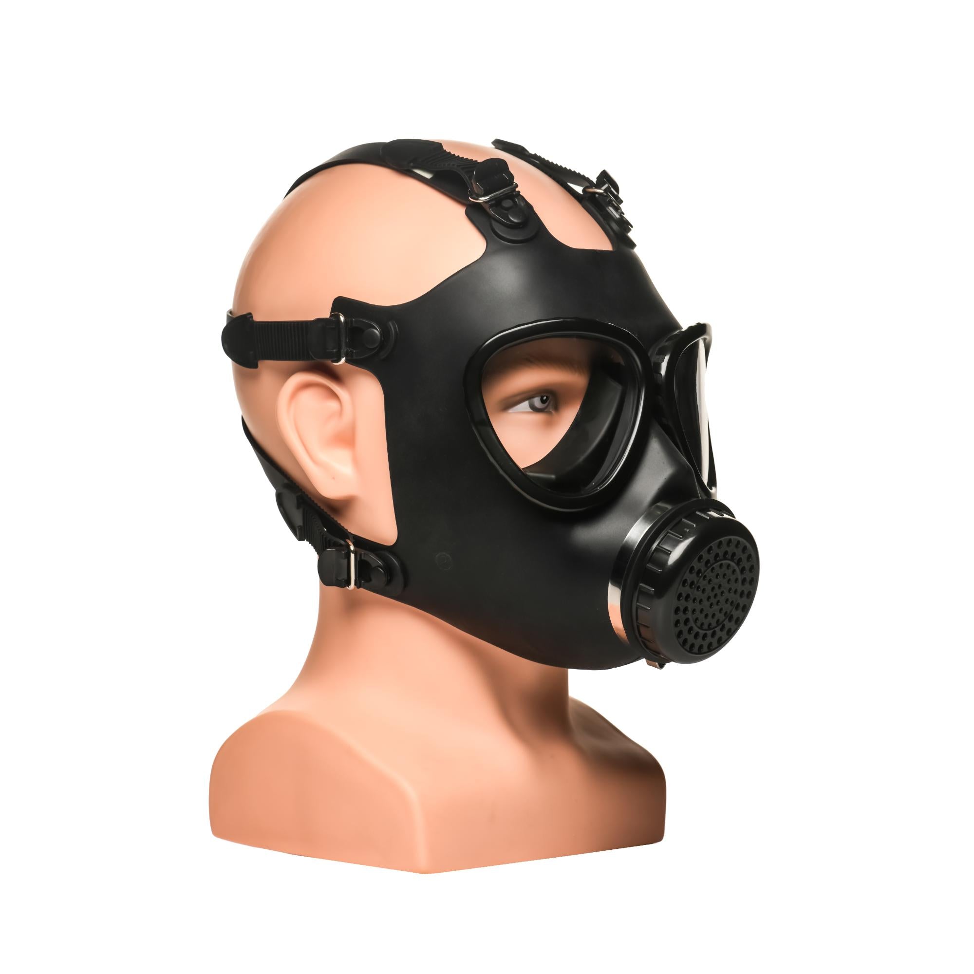 Master Series Inhaler Gas Mask with Bottle - Black/White