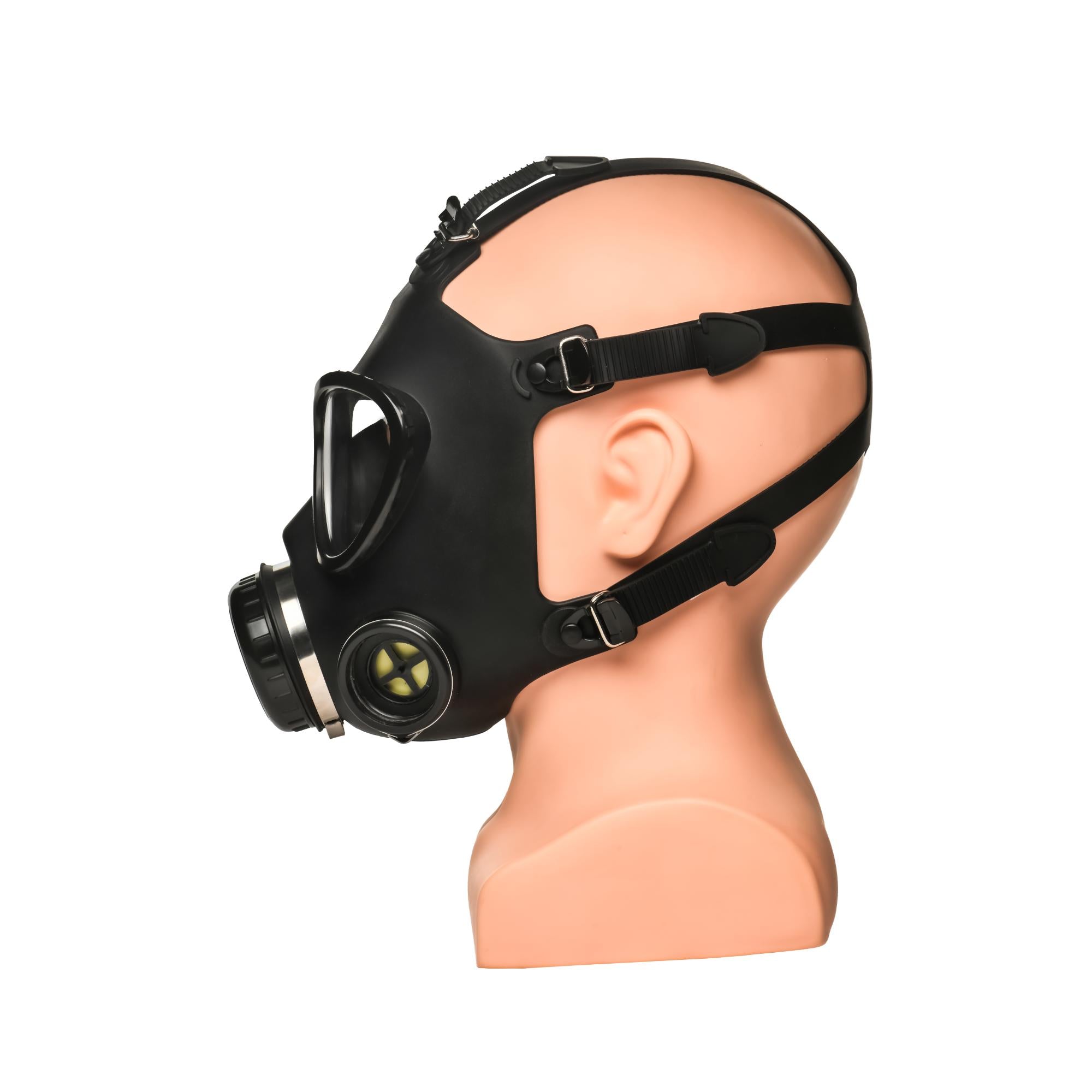 Master Series Inhaler Gas Mask with Bottle - Black/White