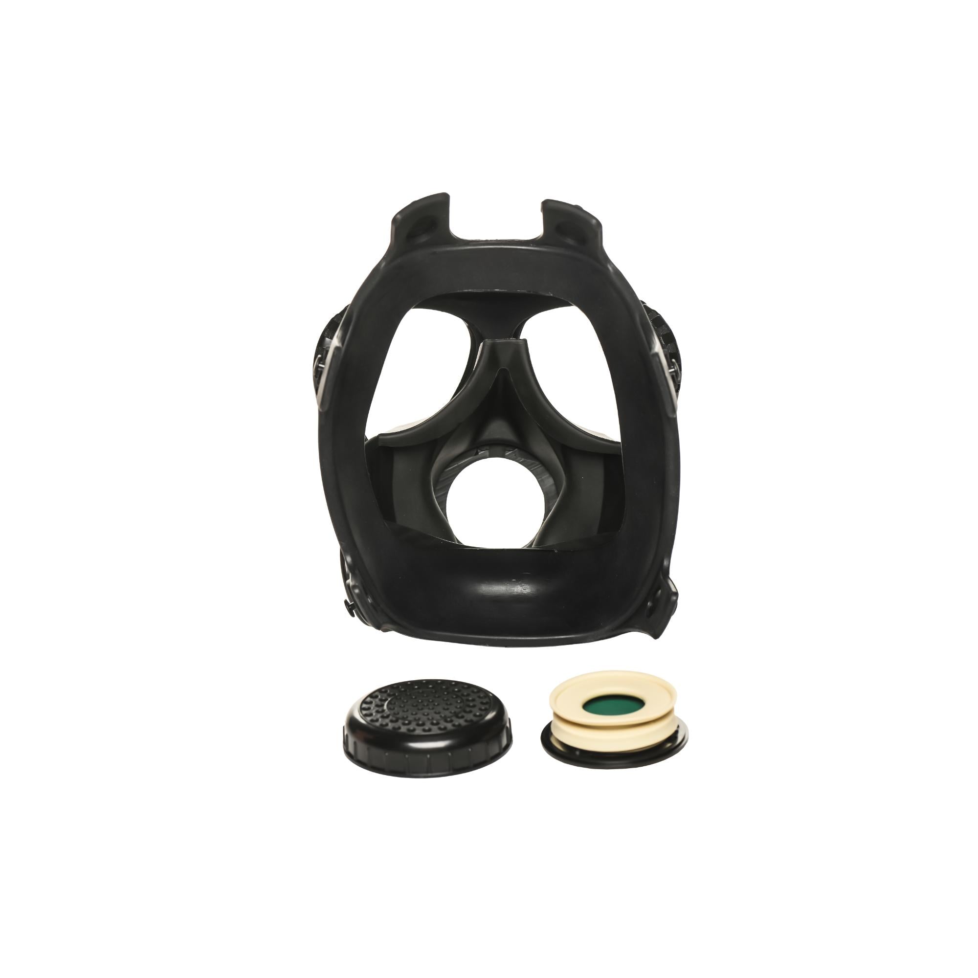 Master Series Inhaler Gas Mask with Bottle - Black/White