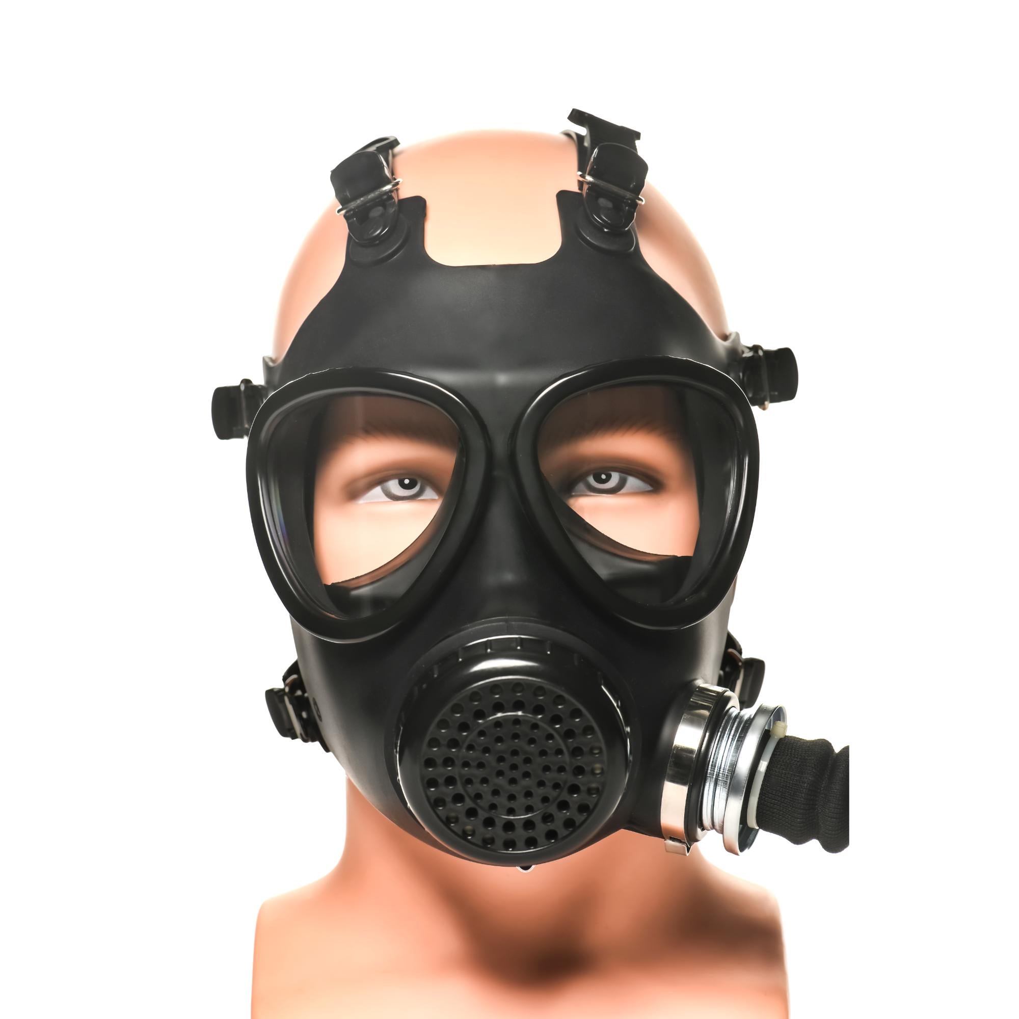 Master Series Inhaler Gas Mask with Bottle - Black/White