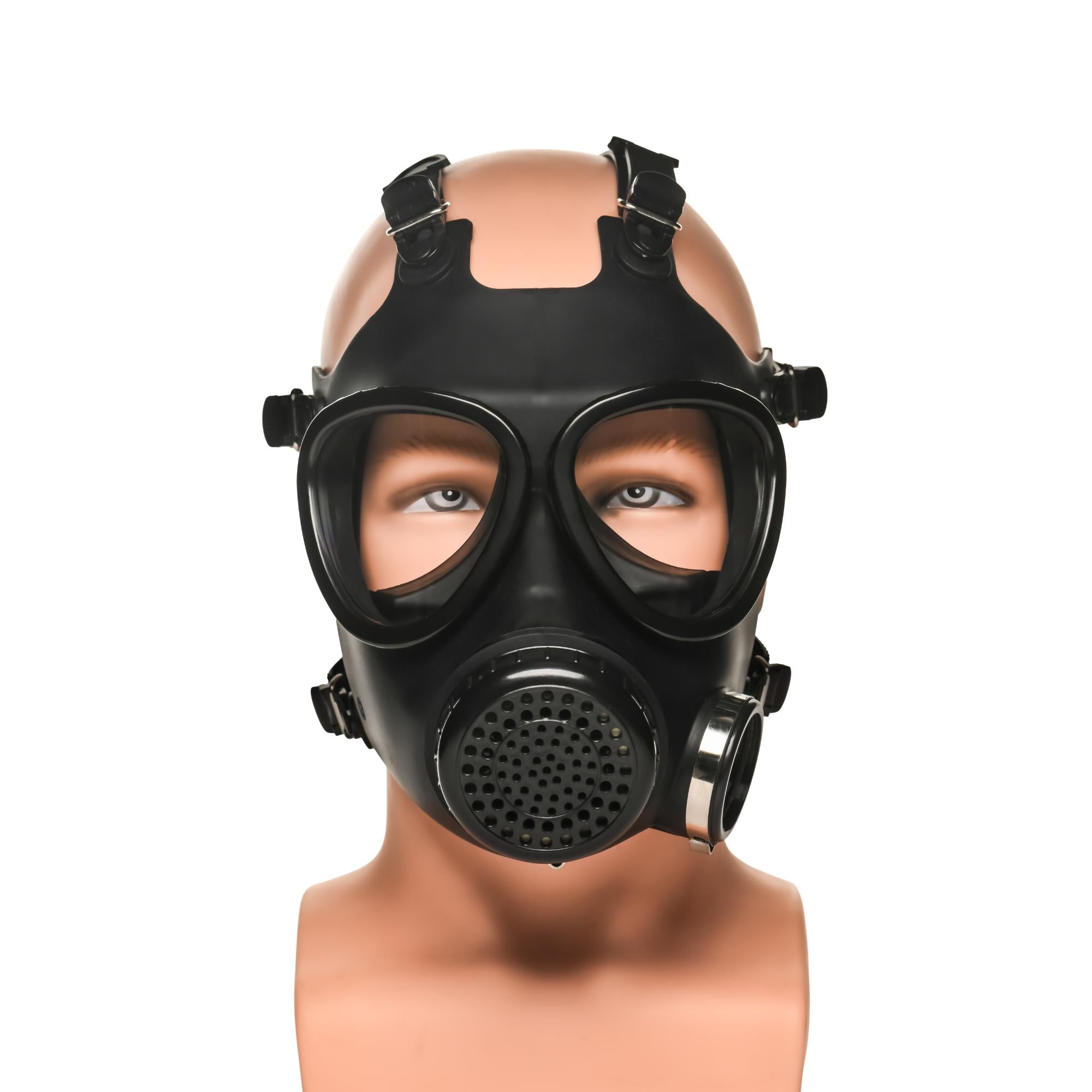 Master Series Inhaler Gas Mask with Bottle - Black/White