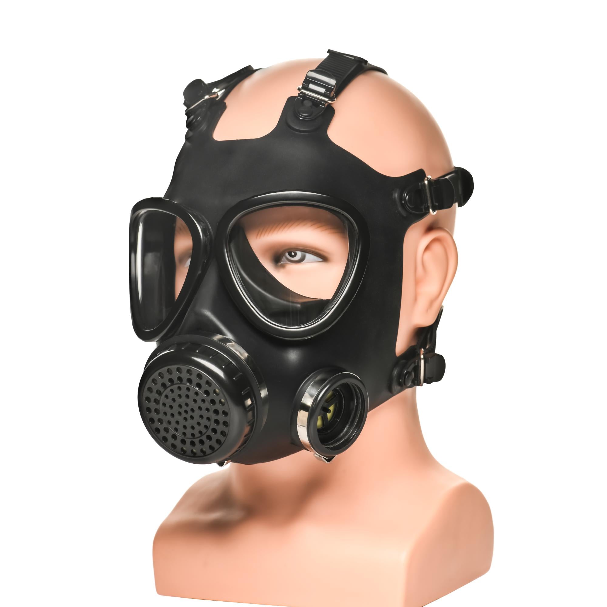 Master Series Inhaler Gas Mask with Bottle - Black/White