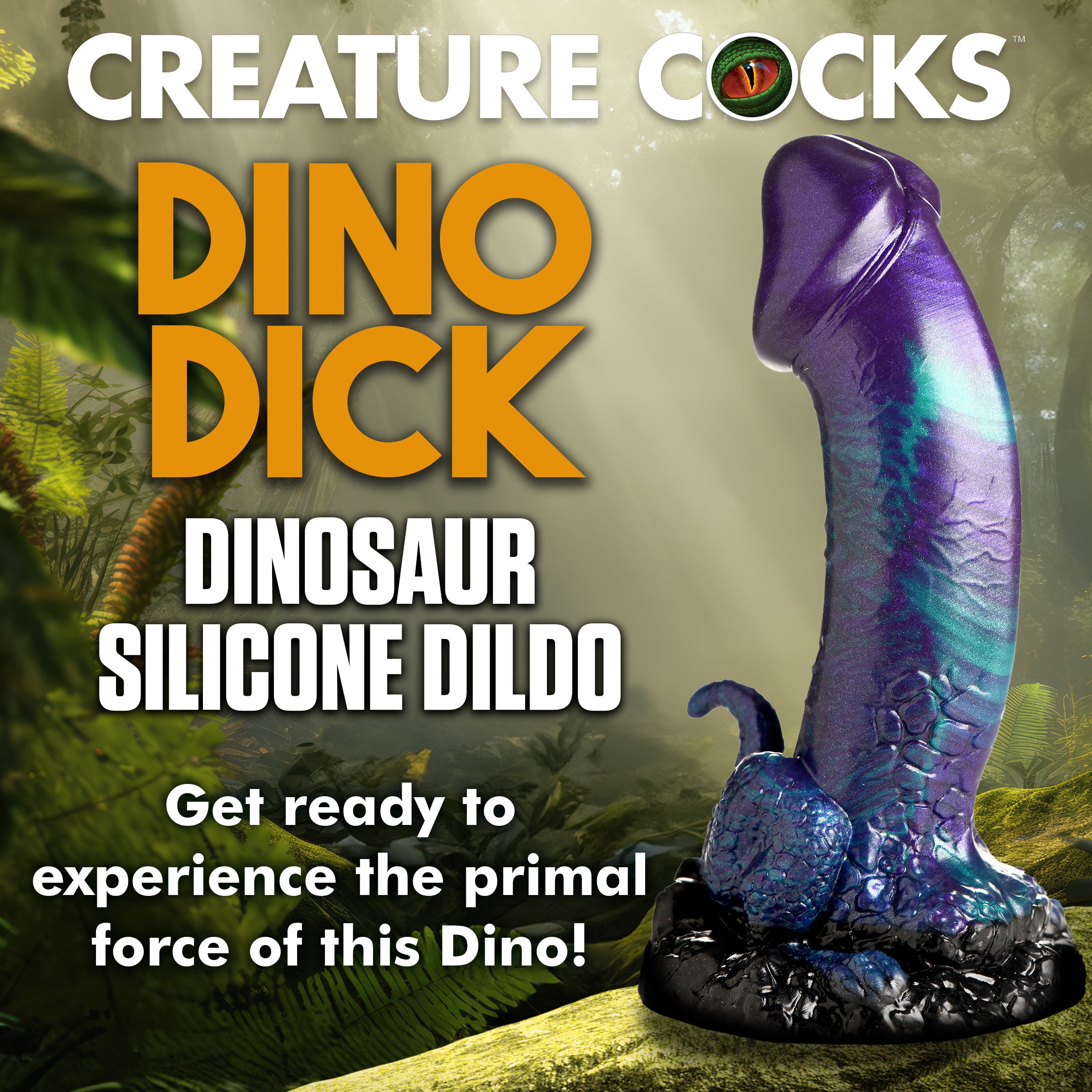 Creature Cocks Dino Dick Dinosaur Silicone Dildo - Large