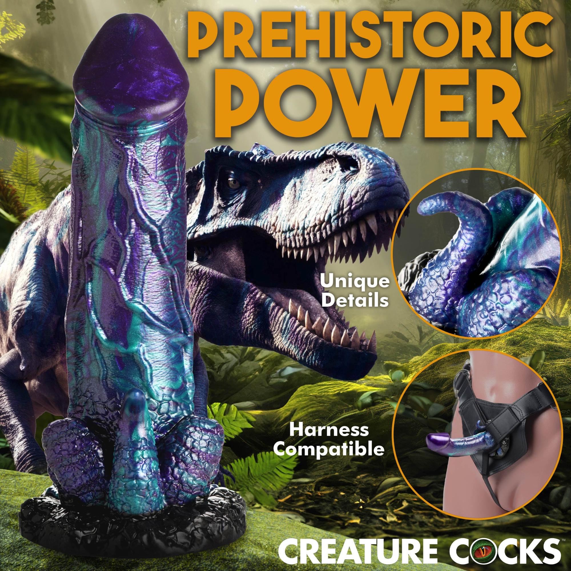 Creature Cocks Dino Dick Dinosaur Silicone Dildo - XLarge