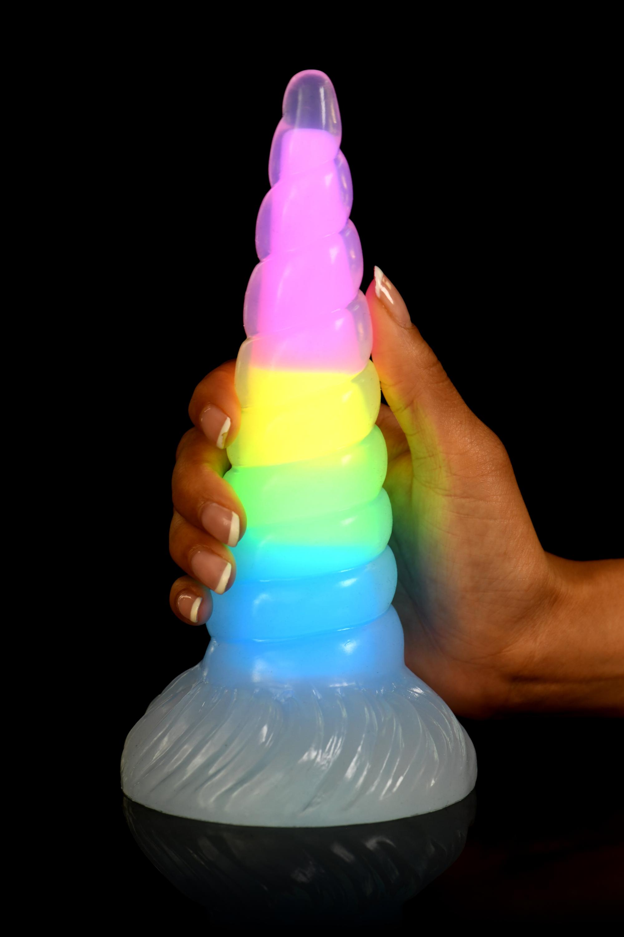 Creature Cocks Uni-Glow Glow-in-the-Dark Silicone Dildo