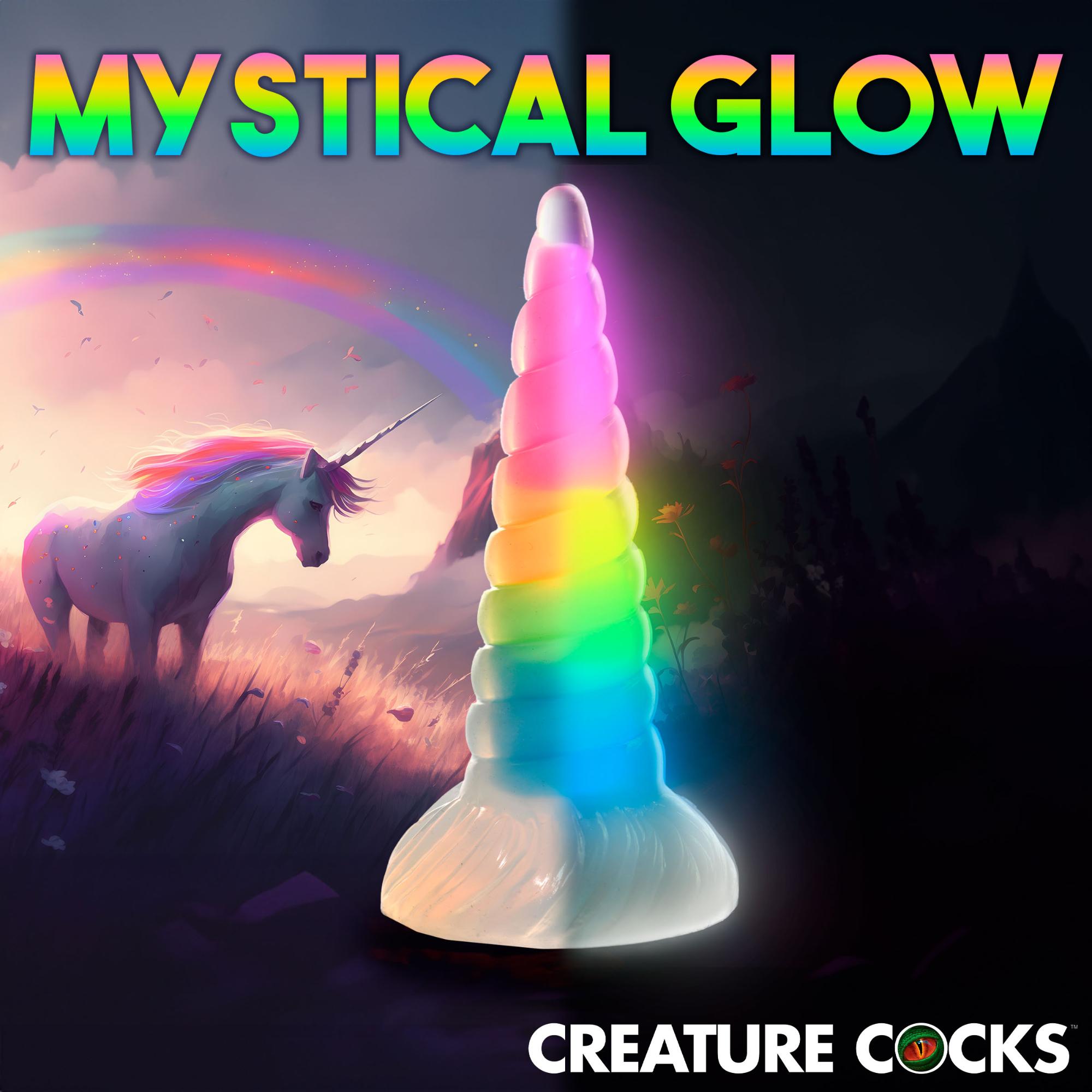 Creature Cocks Uni-Glow Glow-in-the-Dark Silicone Dildo