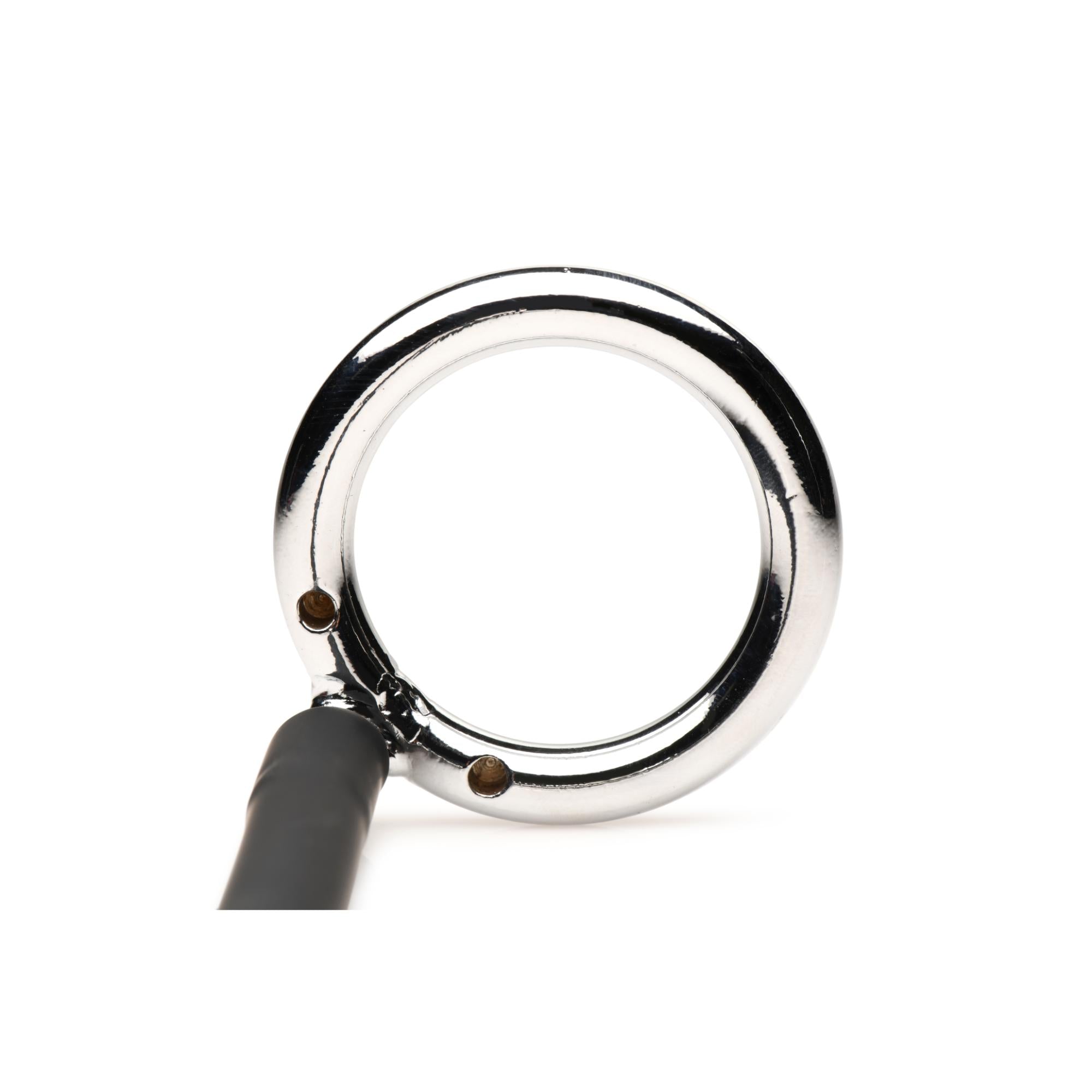 Master Series Tug Plug Aluminum Cock & Ball Ring with Anal Plug