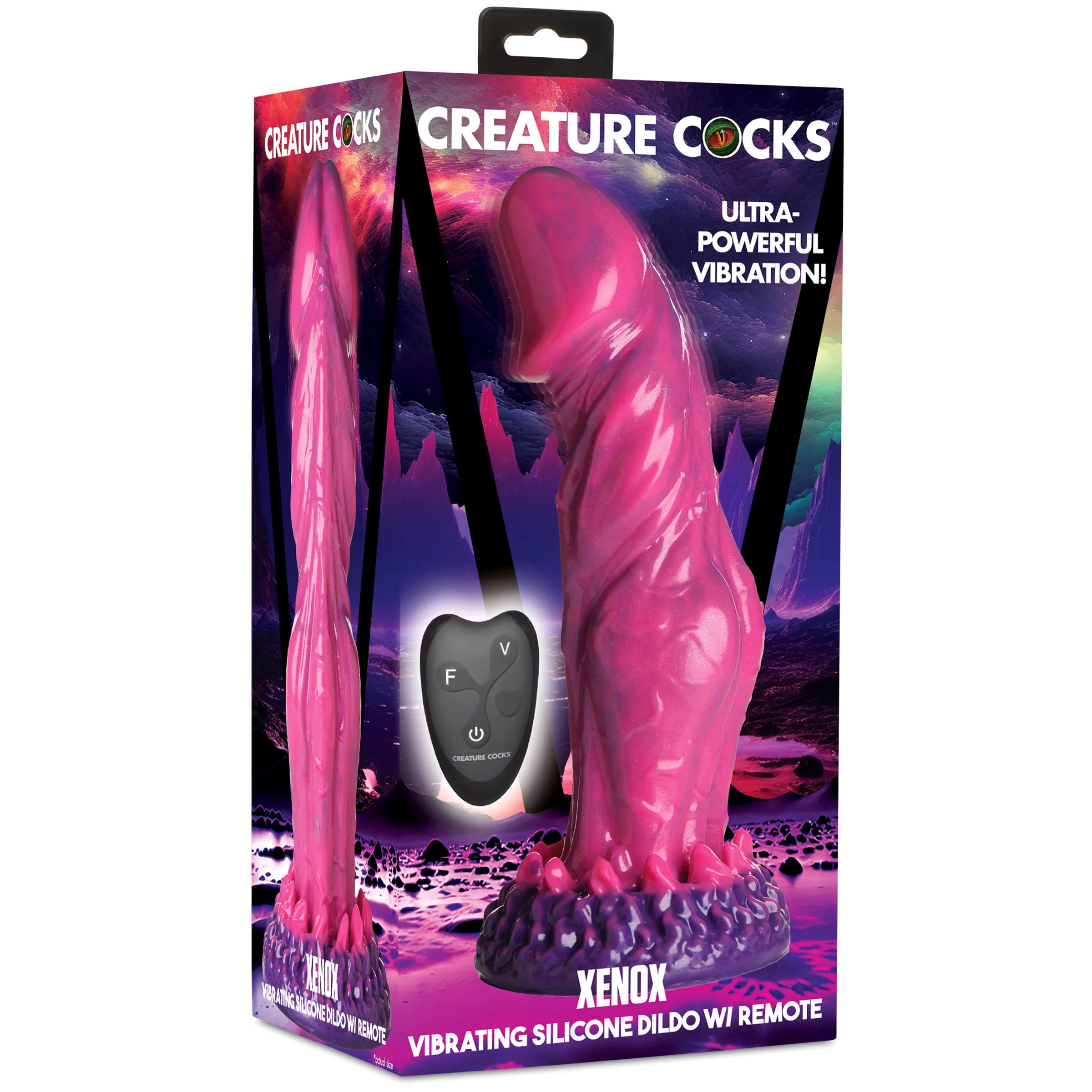 Creature Cocks Xenox Vibrating Dildo with Remote