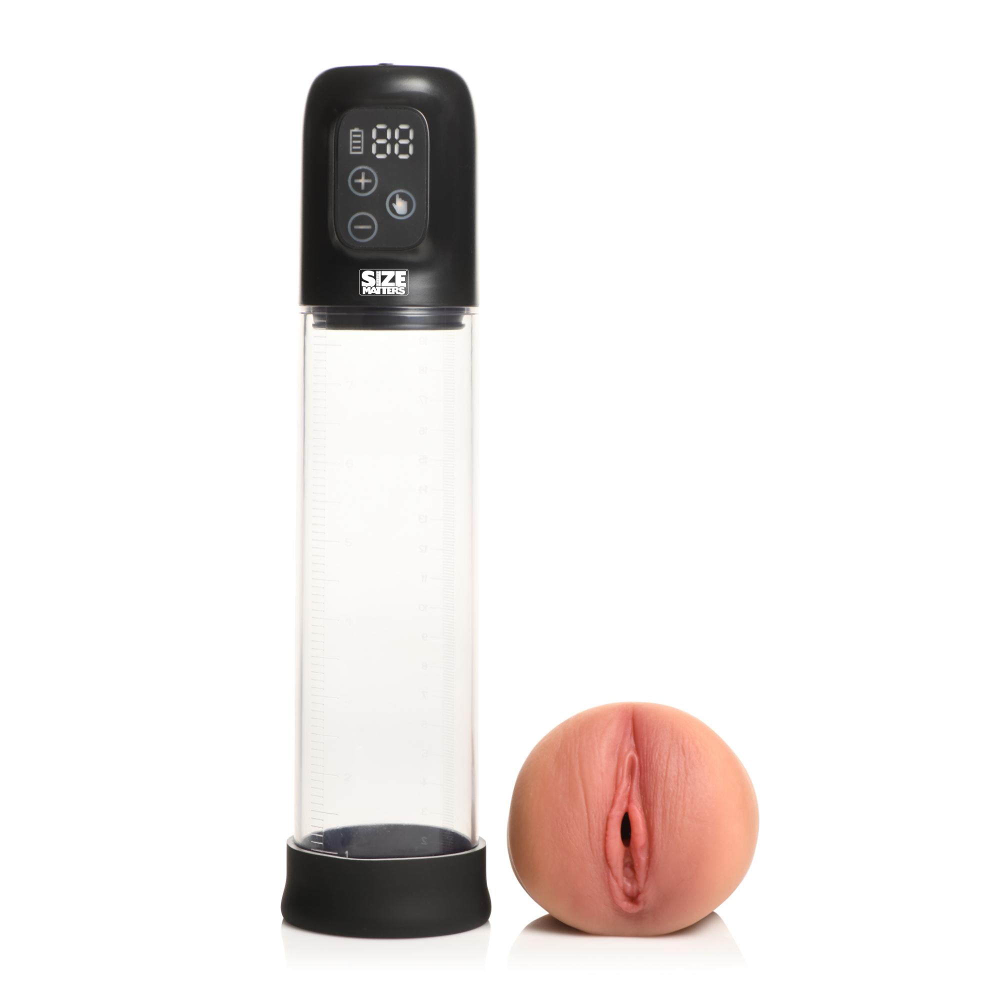 Size Matters 5X Rechargeable Sucking Penis Pump with Attachments