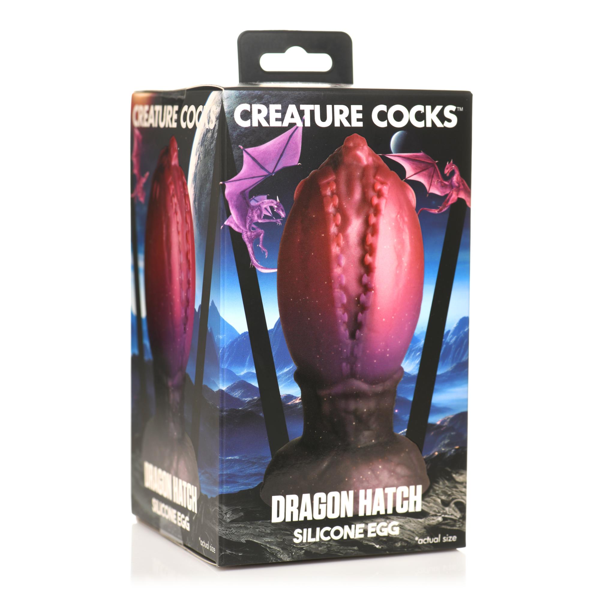 Creature Cocks Dragon Hatch Silicone Egg - Large