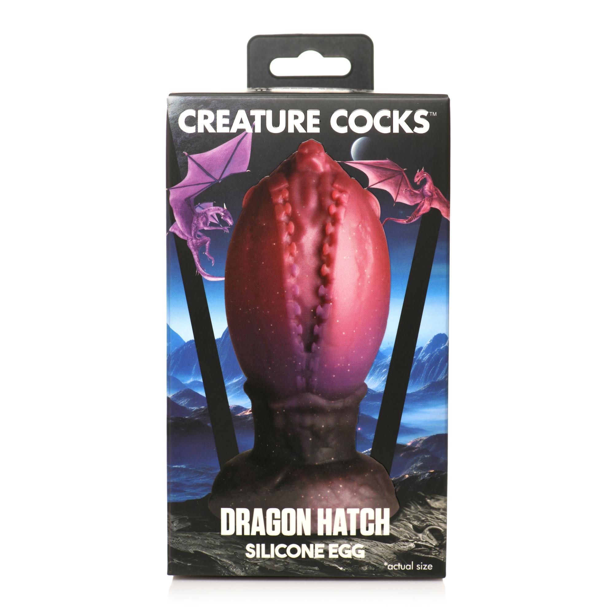 Creature Cocks Dragon Hatch Silicone Egg - Large