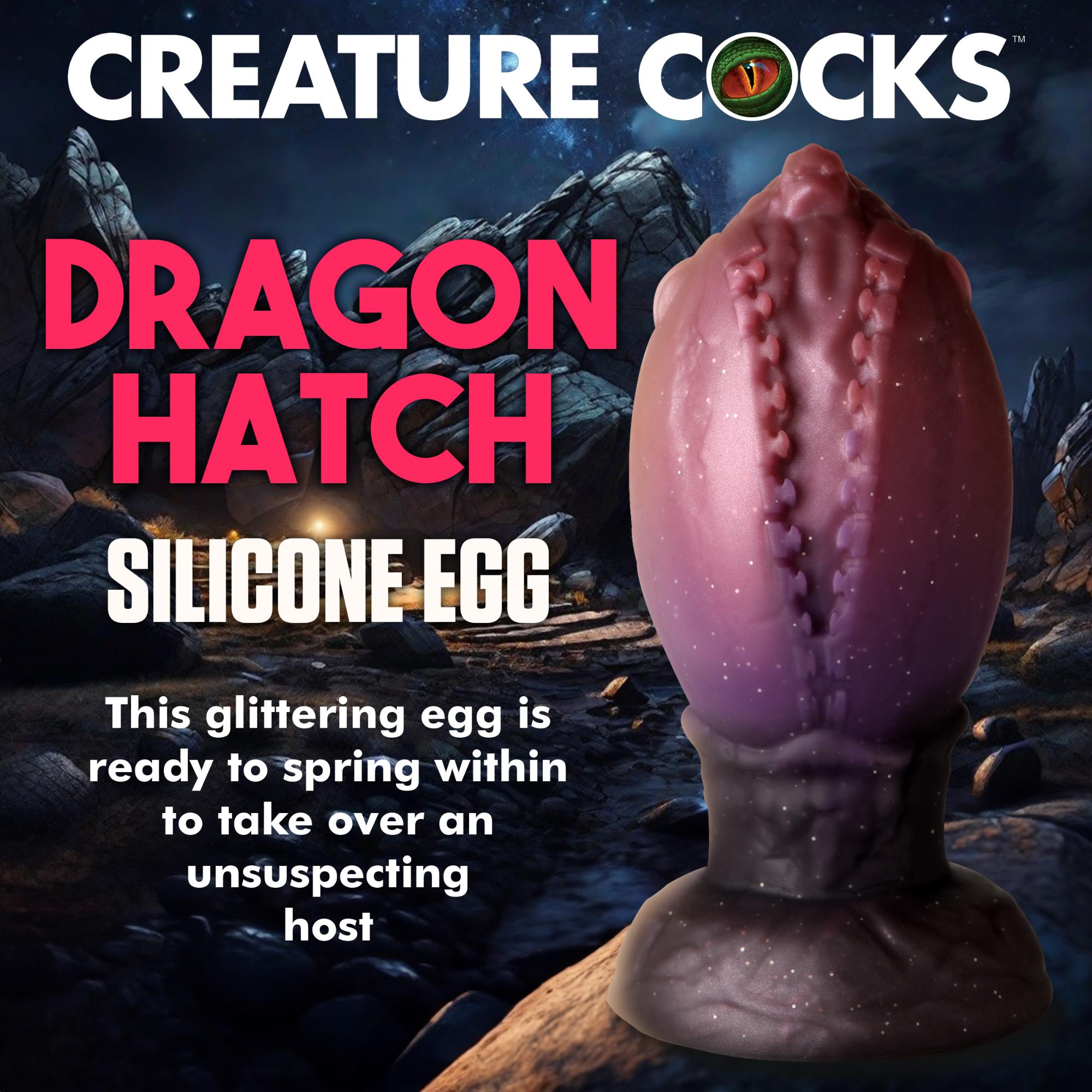 Creature Cocks Dragon Hatch Silicone Egg - Large