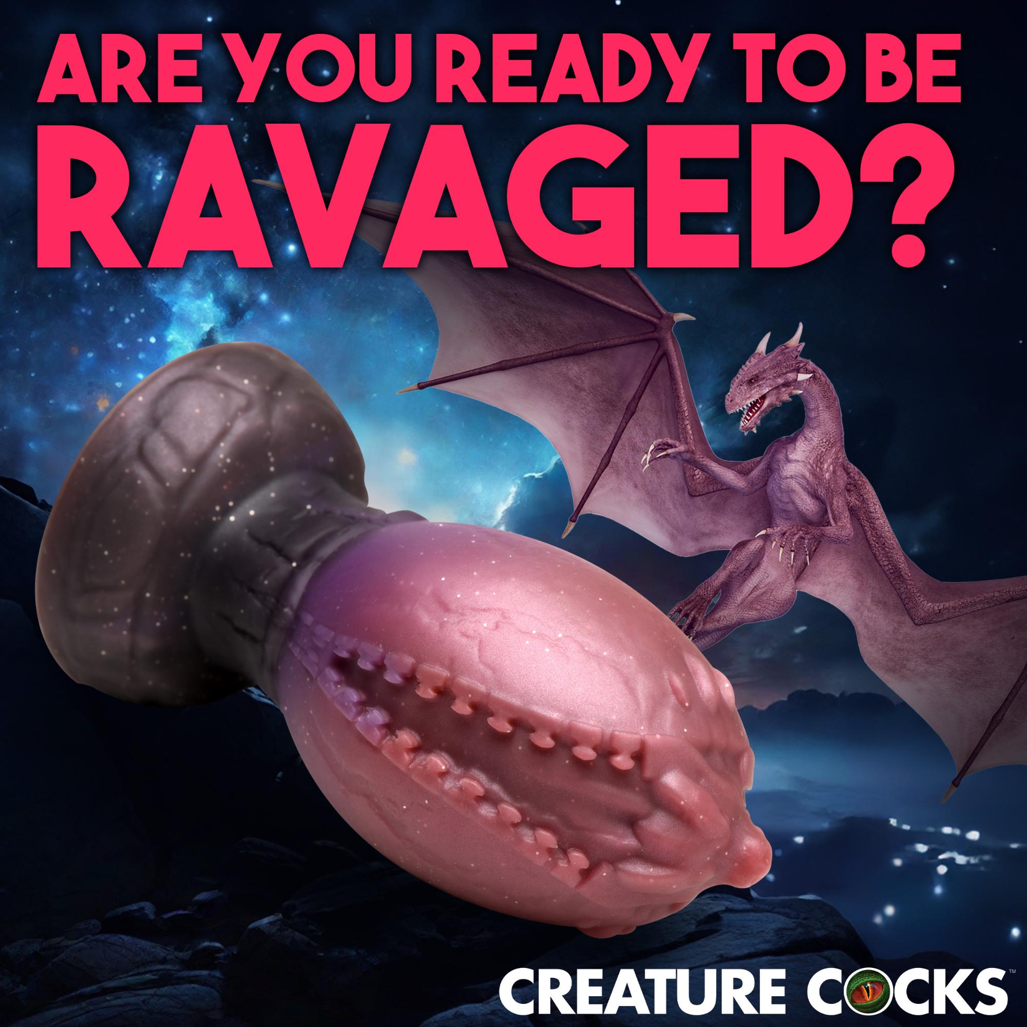 Creature Cocks Dragon Hatch Silicone Egg - Large