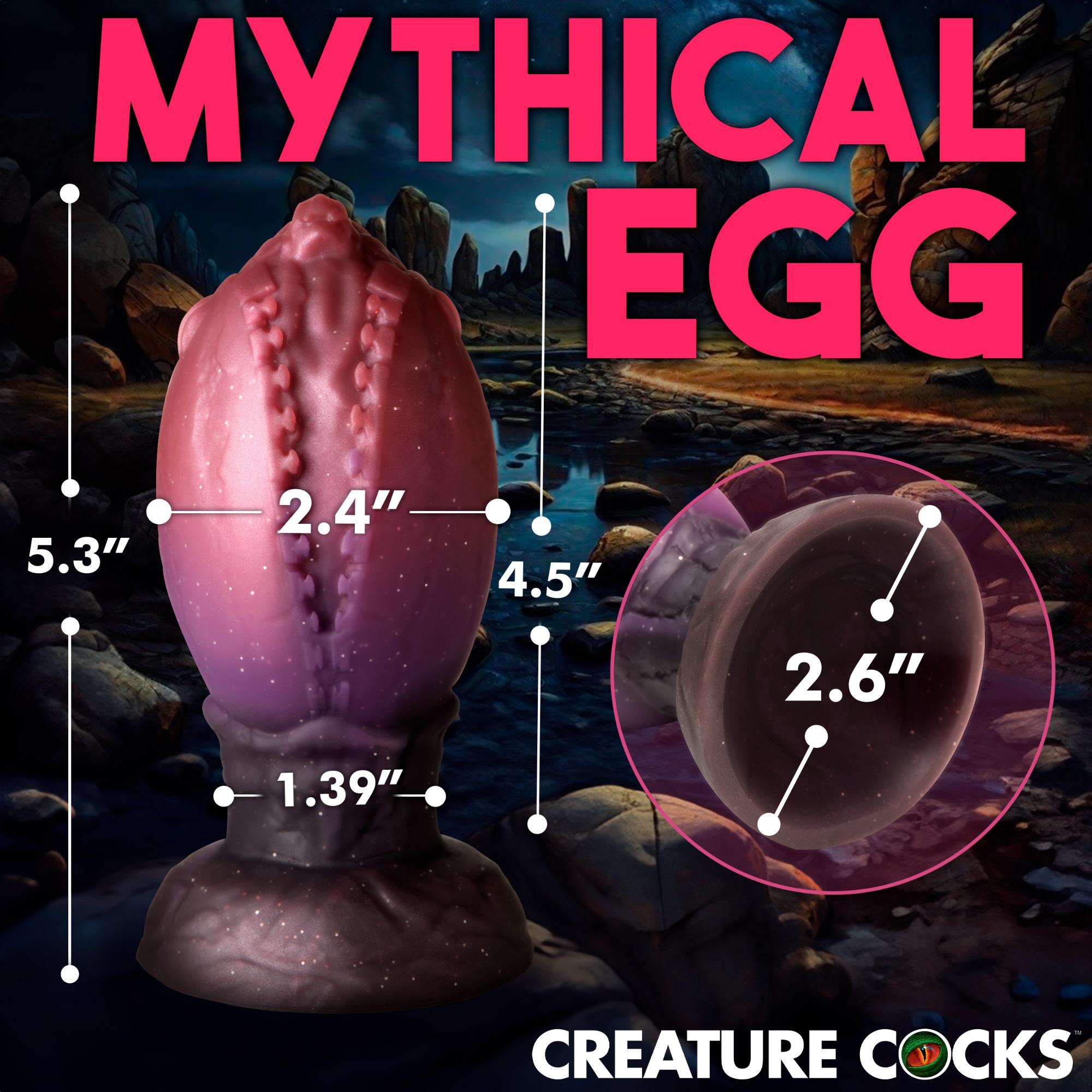 Creature Cocks Dragon Hatch Silicone Egg - Large