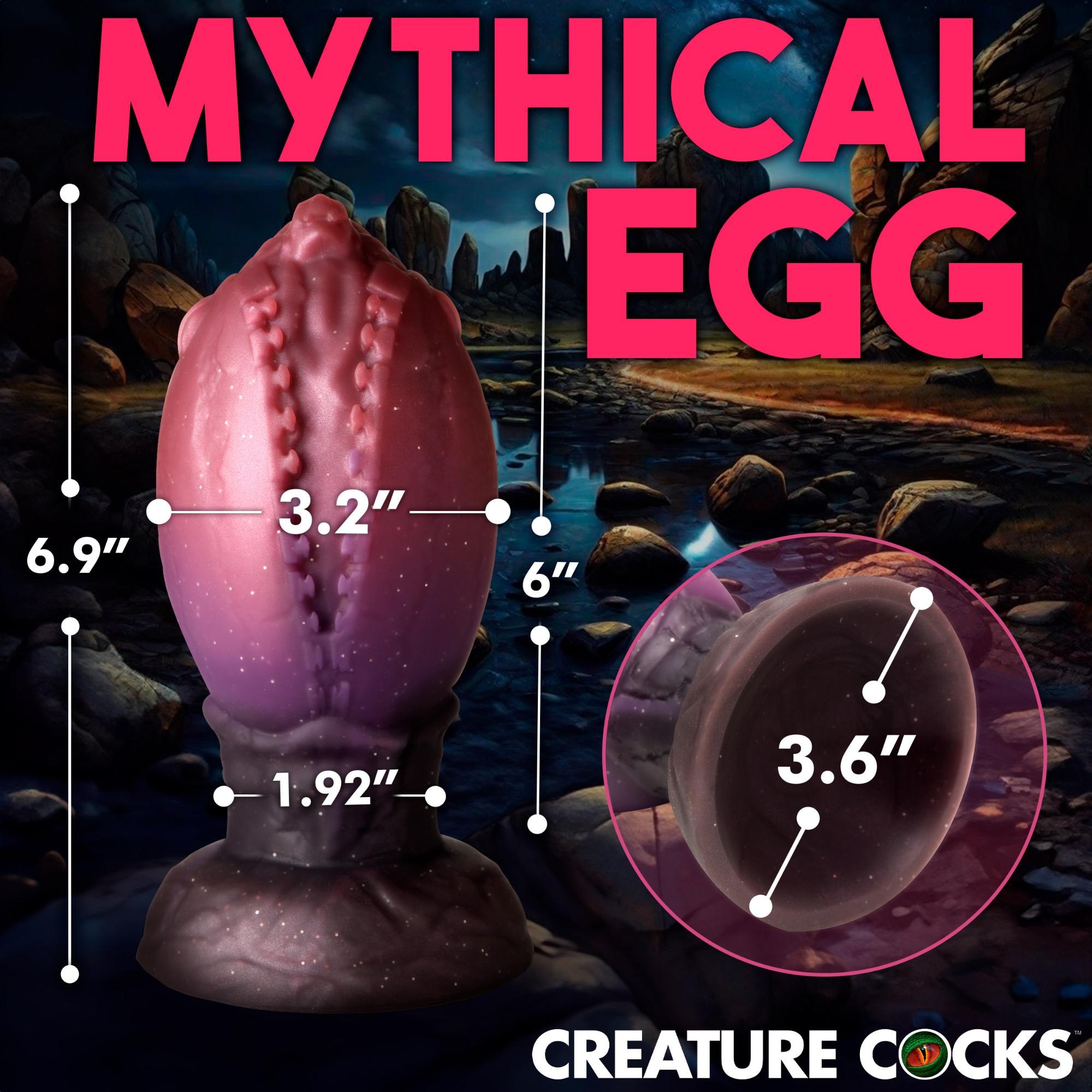 Creature Cocks Dragon Hatch Silicone Egg - XLarge