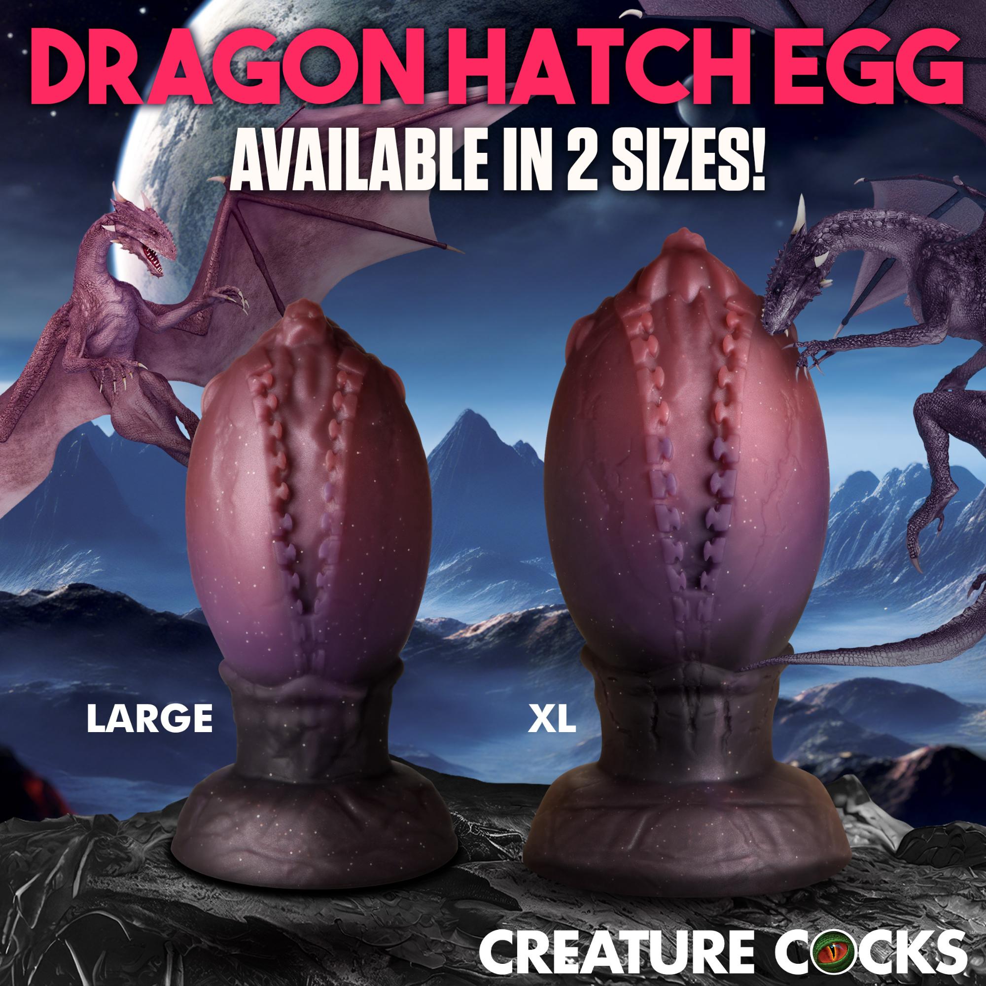 Creature Cocks Dragon Hatch Silicone Egg - Large