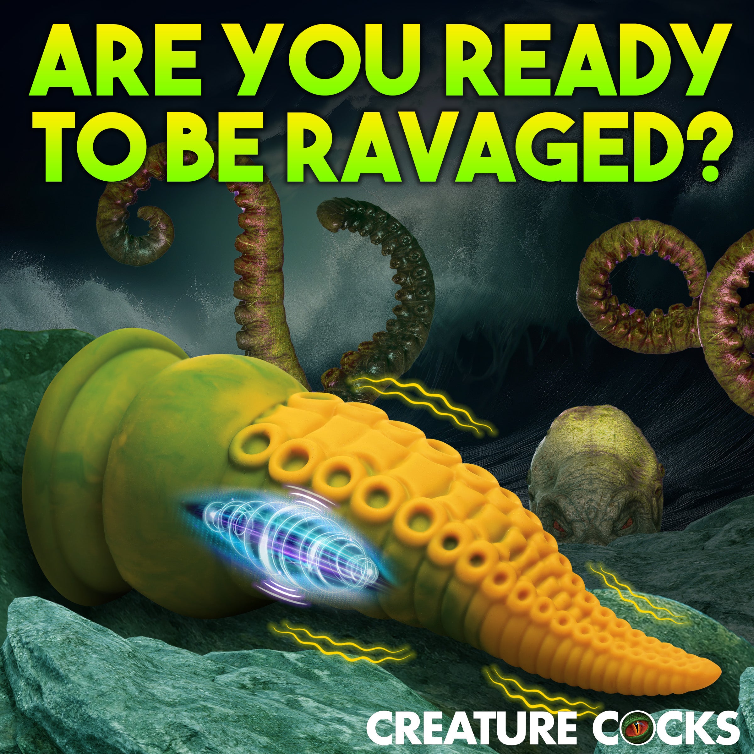 Creature Cocks Monstropus 2.0 Vibrating Tentacle Rechargeable Silicone Dildo