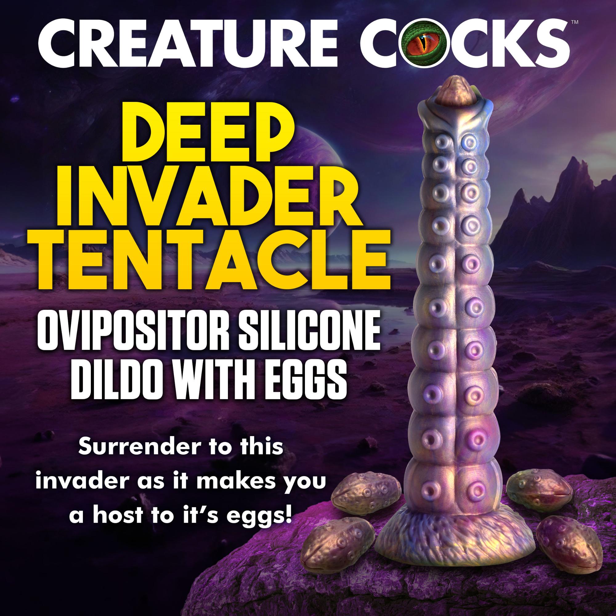 Creature Cocks Deep Invader Tentacle Ovipositor Silicone Dildo