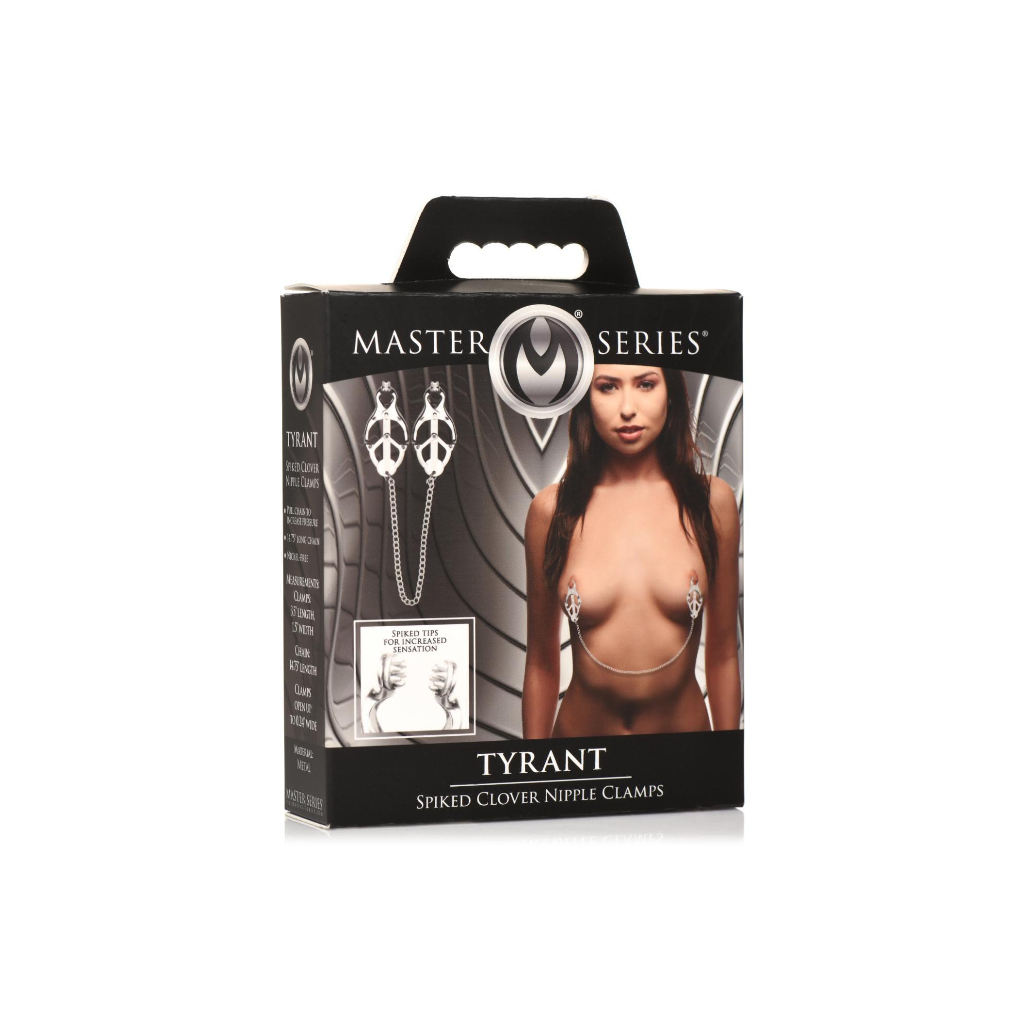 Master Series Tyrant Spiked Clover Nipple Clamps