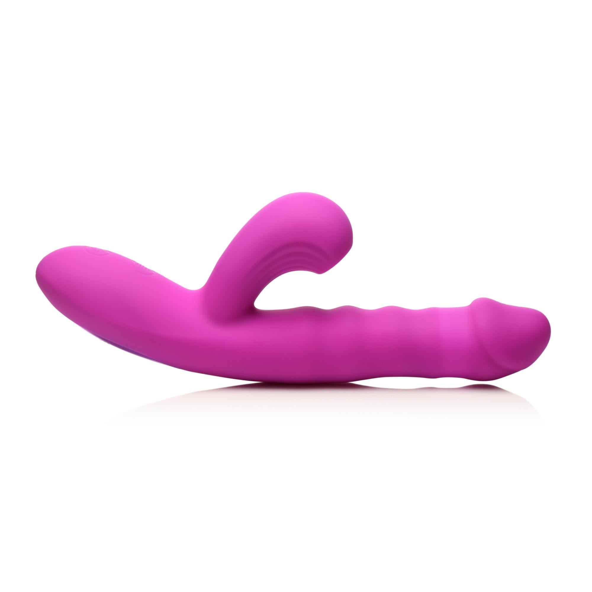 Bang! Thrusting & Vibrating Rechargeable Silicone Rabbit Vibrator