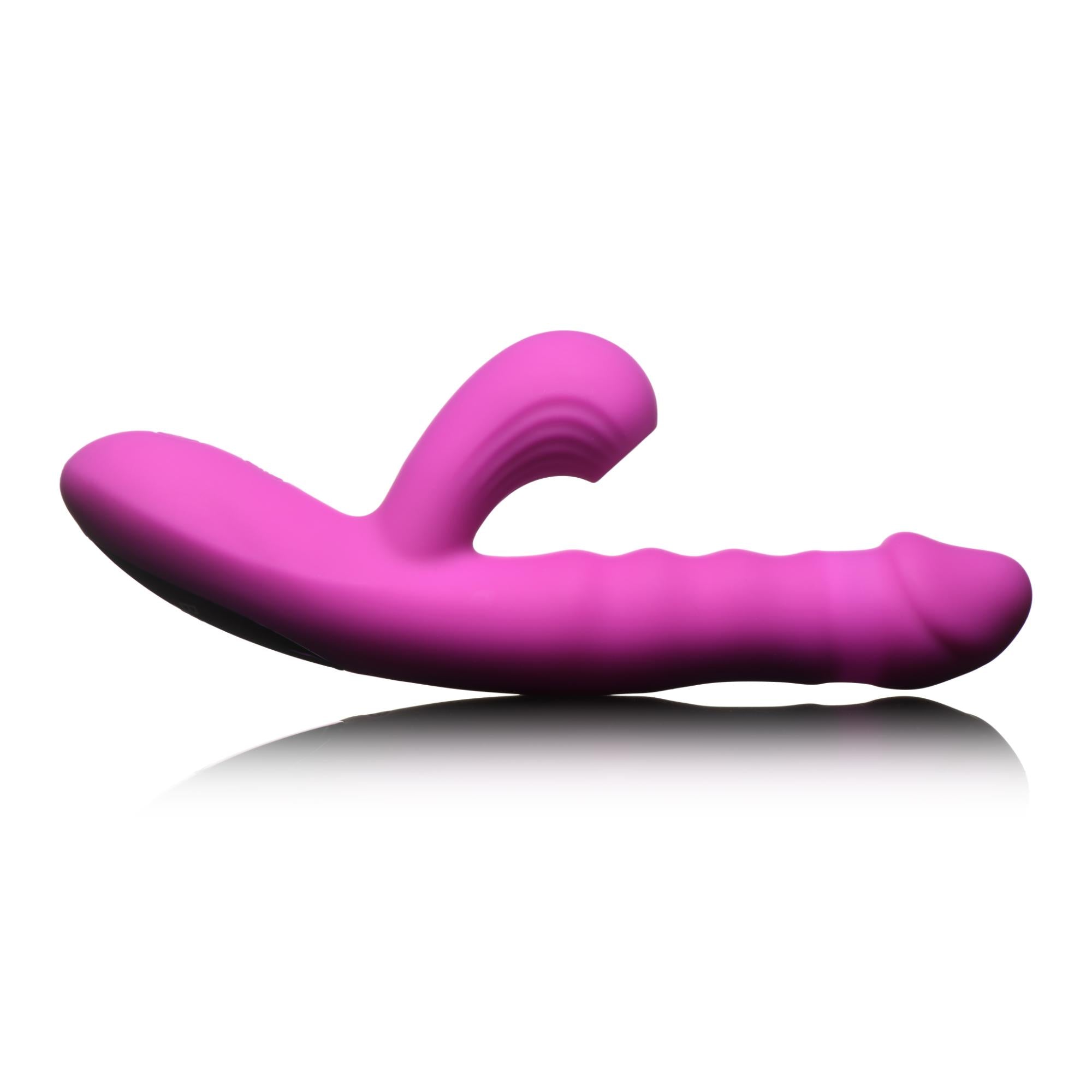 Bang! Thrusting & Vibrating Rechargeable Silicone Rabbit Vibrator