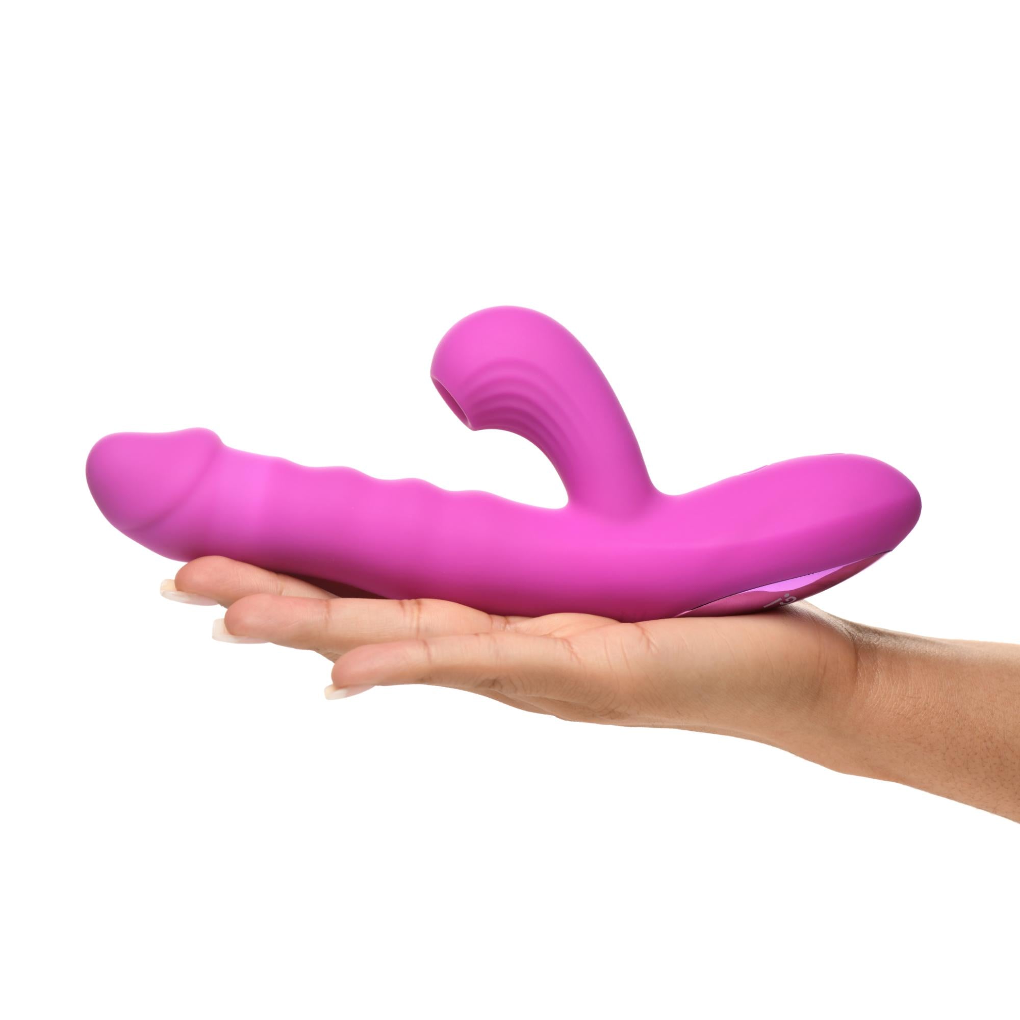 Bang! Thrusting & Vibrating Rechargeable Silicone Rabbit Vibrator