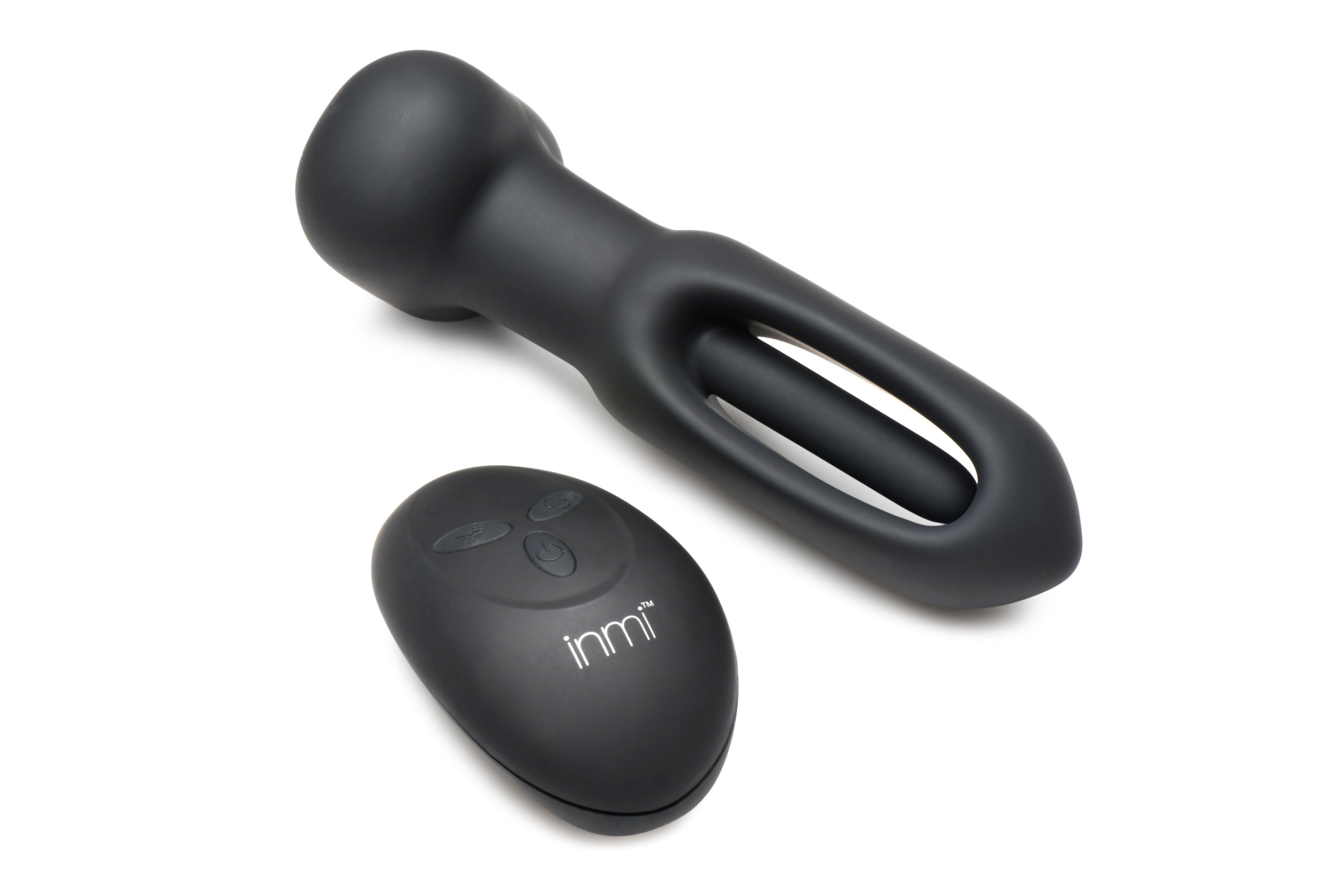 Flickers Bum Flick Flicking & Vibrating Rechargeable Silicone Butt Plug with Remote