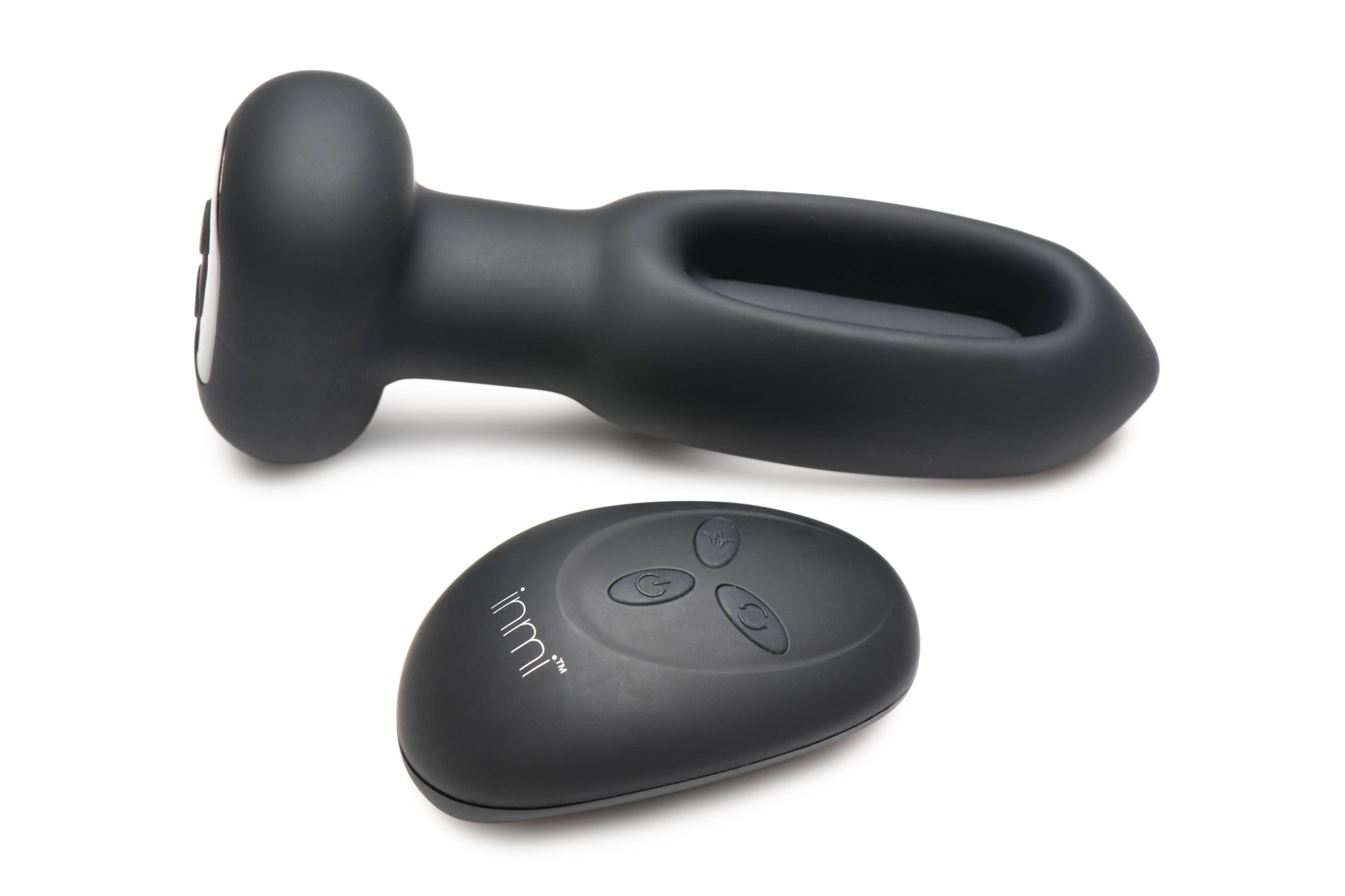 Flickers Bum Flick Flicking & Vibrating Rechargeable Silicone Butt Plug with Remote