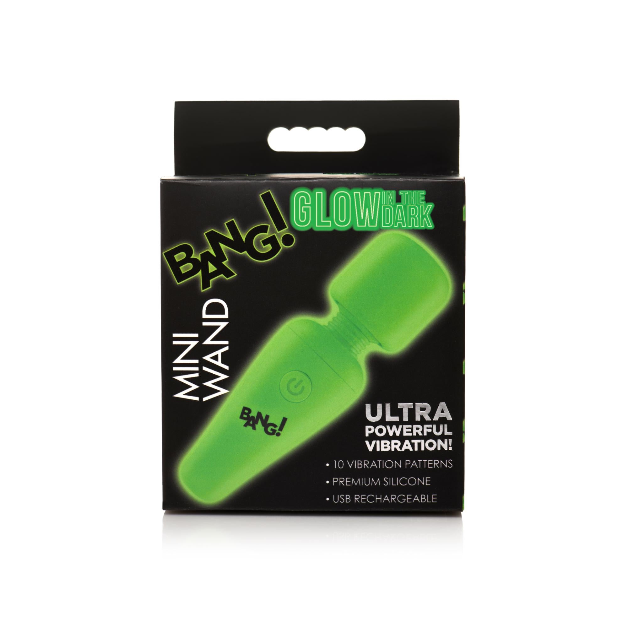 Bang! Glow in the Dark Rechargeable Silicone Mini Wand