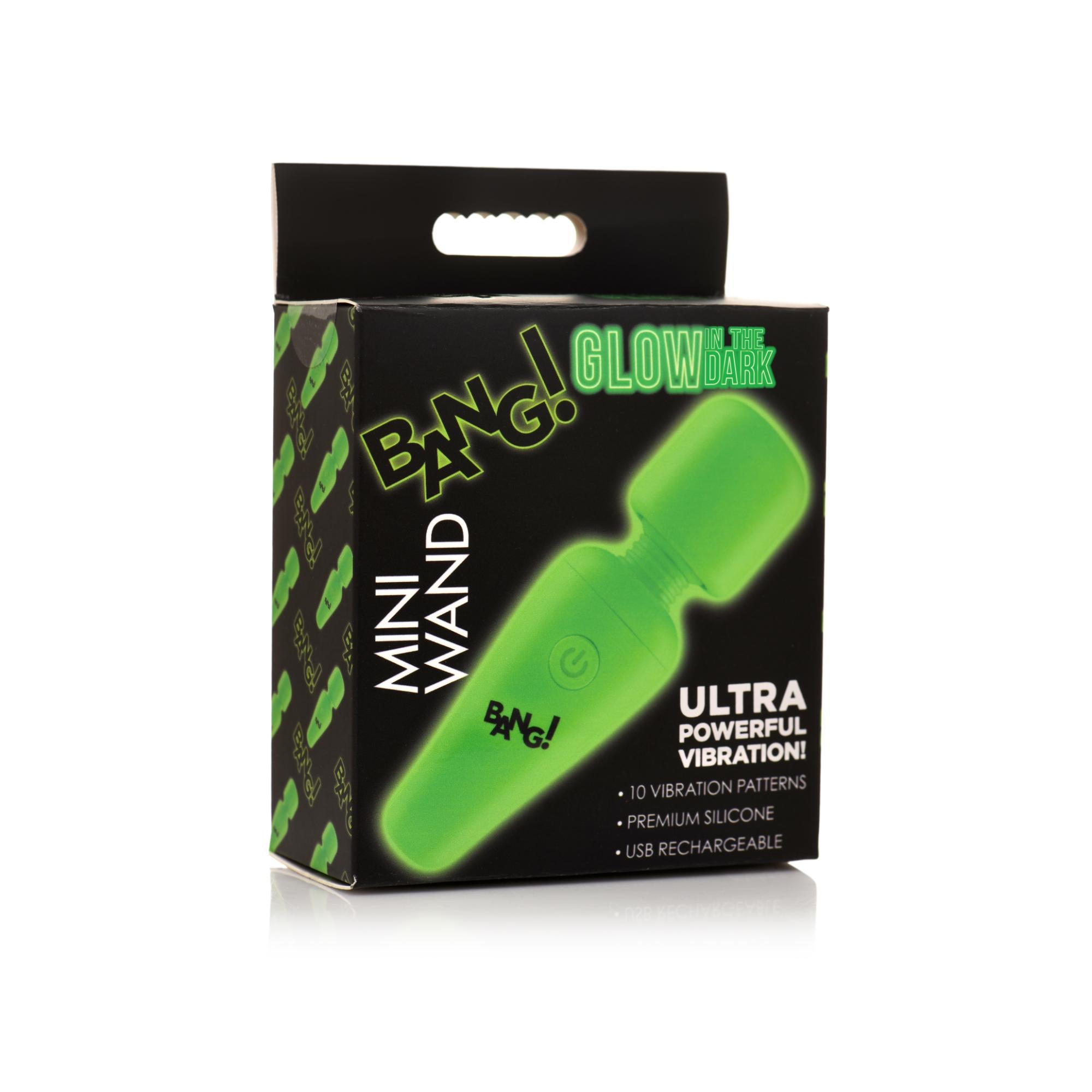 Bang! Glow in the Dark Rechargeable Silicone Mini Wand