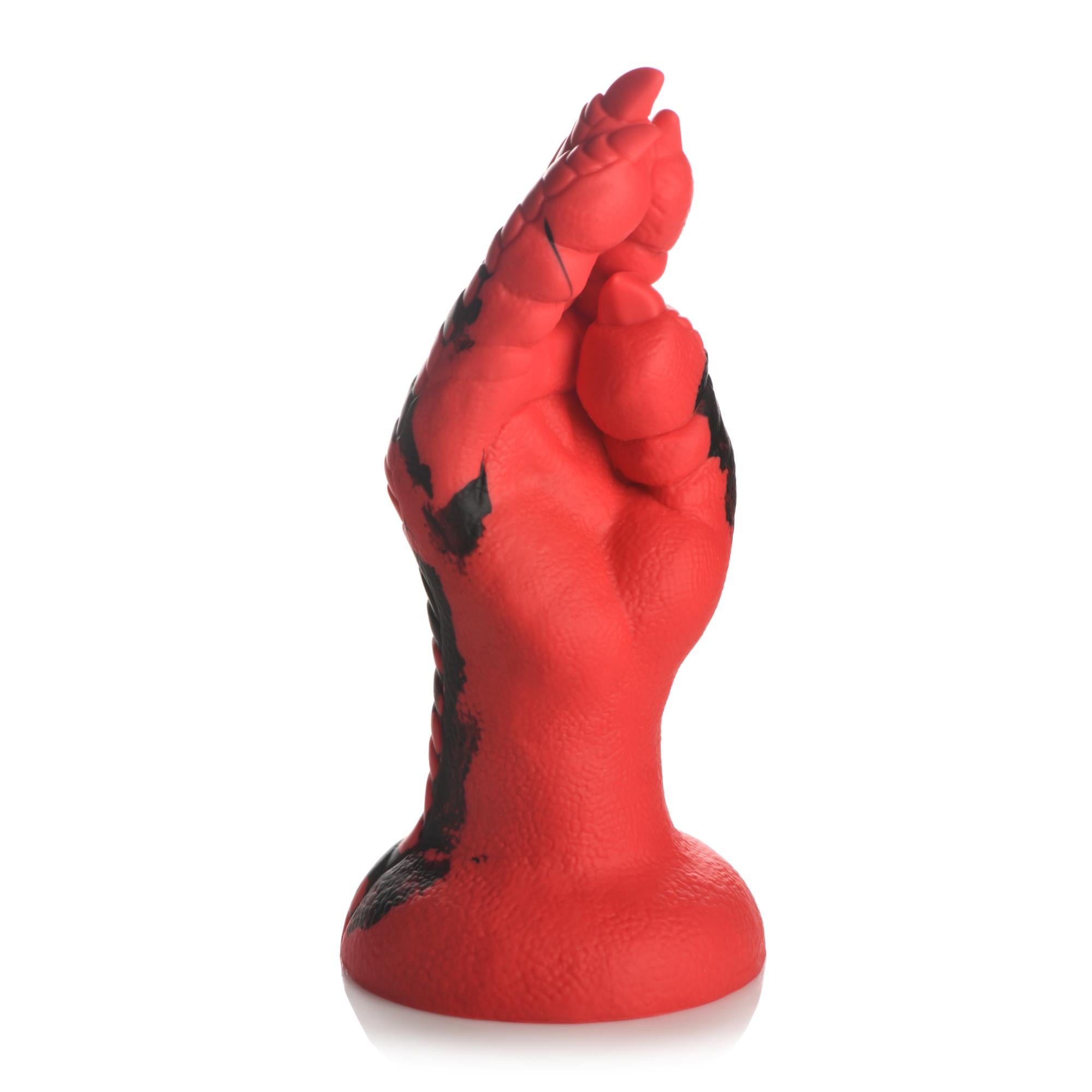 Creature Cocks Demon Claw Fisting Silicone Dildo - Red/Black