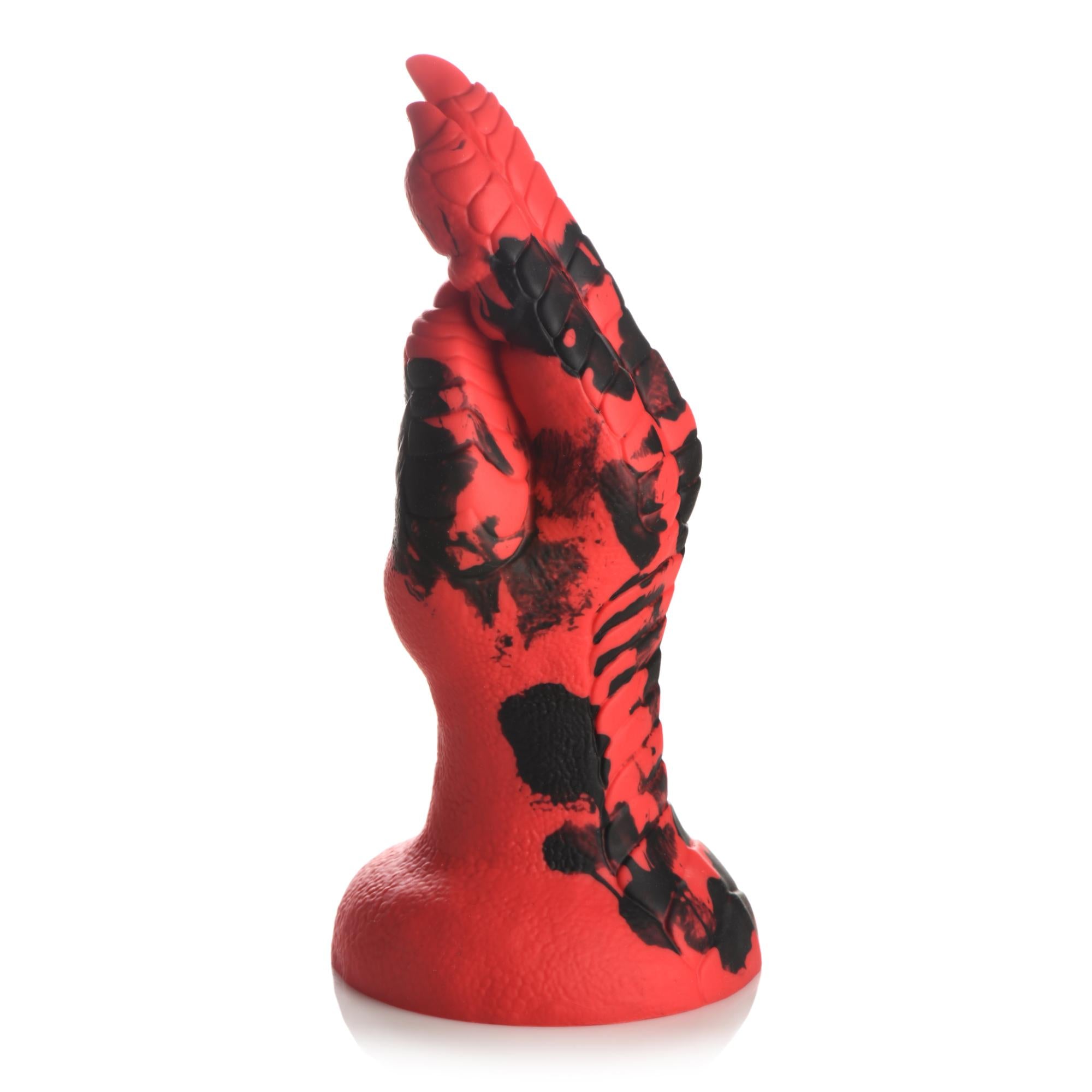 Creature Cocks Demon Claw Fisting Silicone Dildo - Red/Black