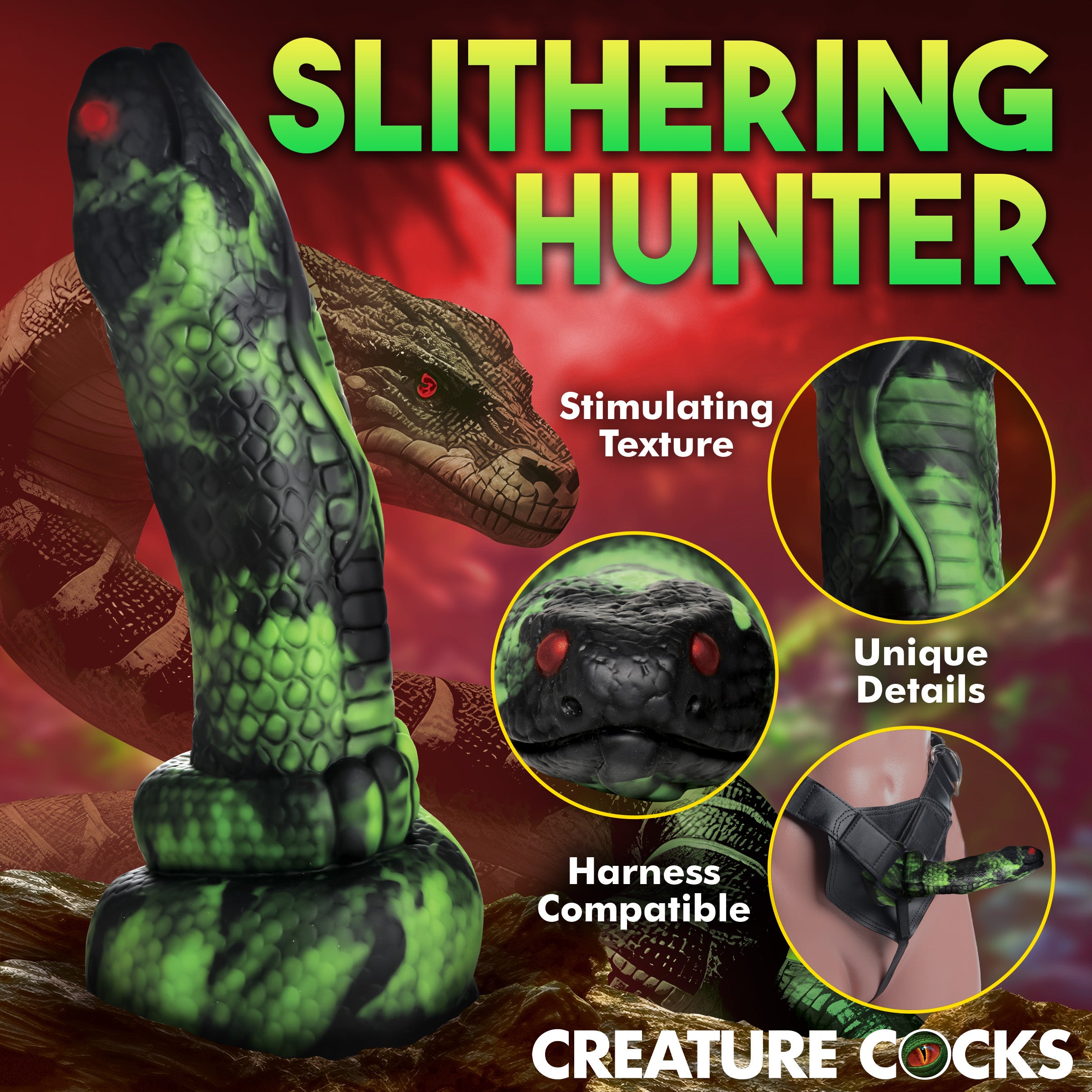 Creature Cocks Python Silicone Dildo