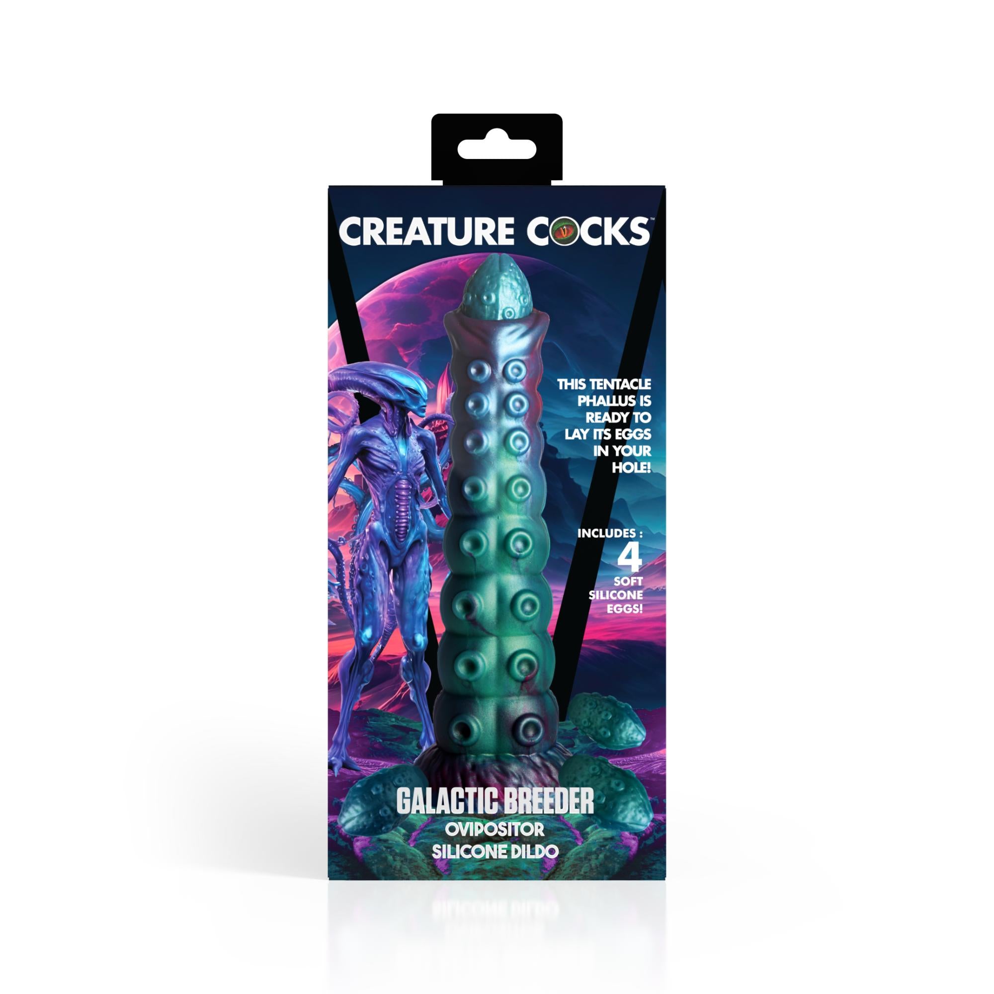 Creature Cock Galactic Breeder Ovipositor Silicone Dildo