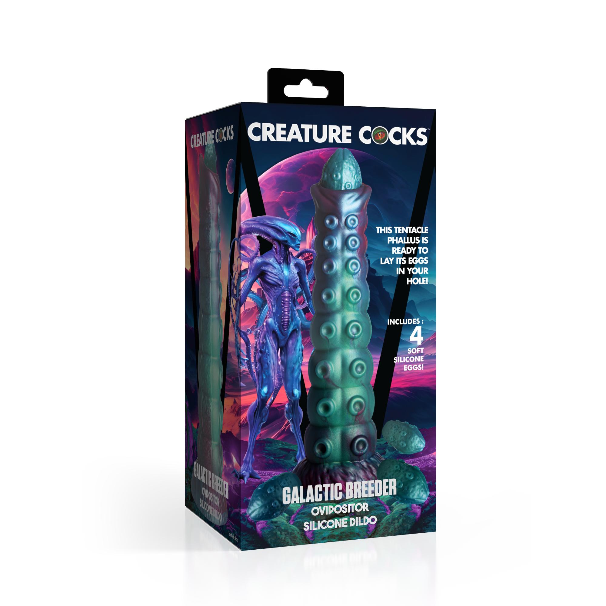 Creature Cock Galactic Breeder Ovipositor Silicone Dildo