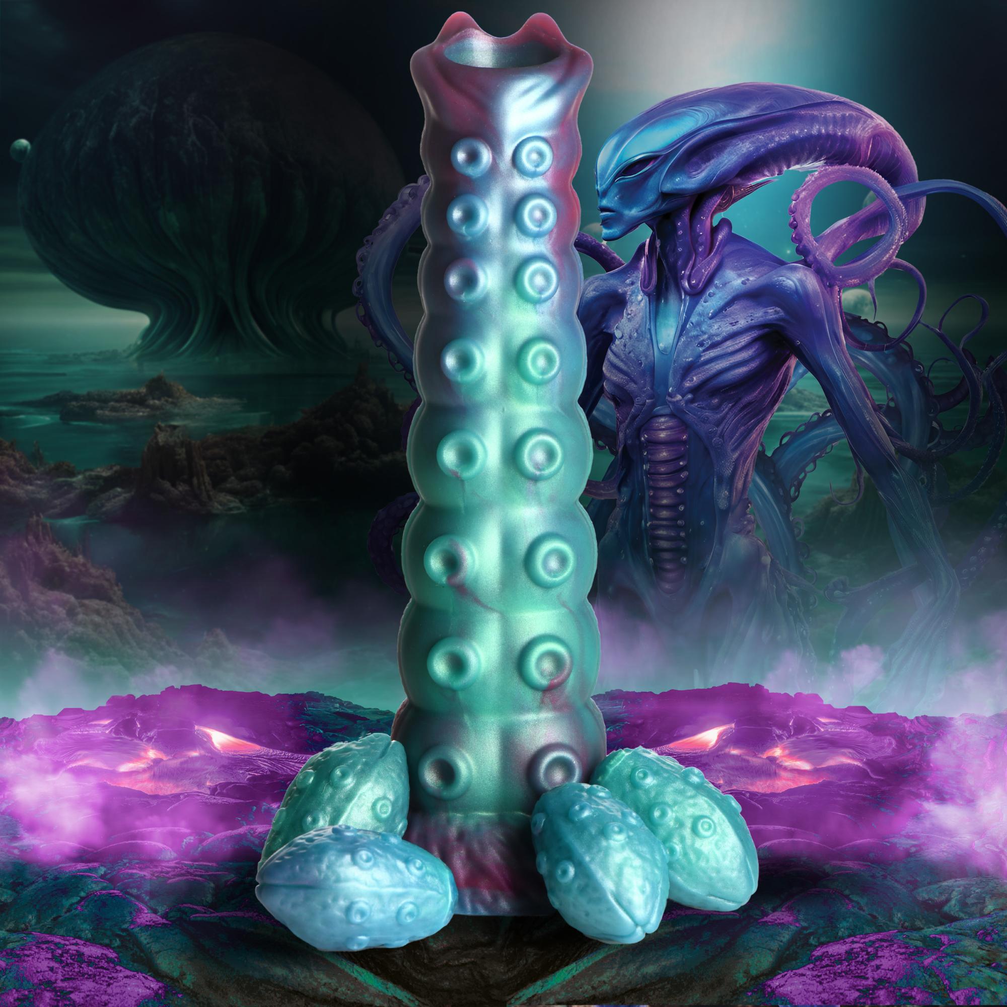 Creature Cock Galactic Breeder Ovipositor Silicone Dildo