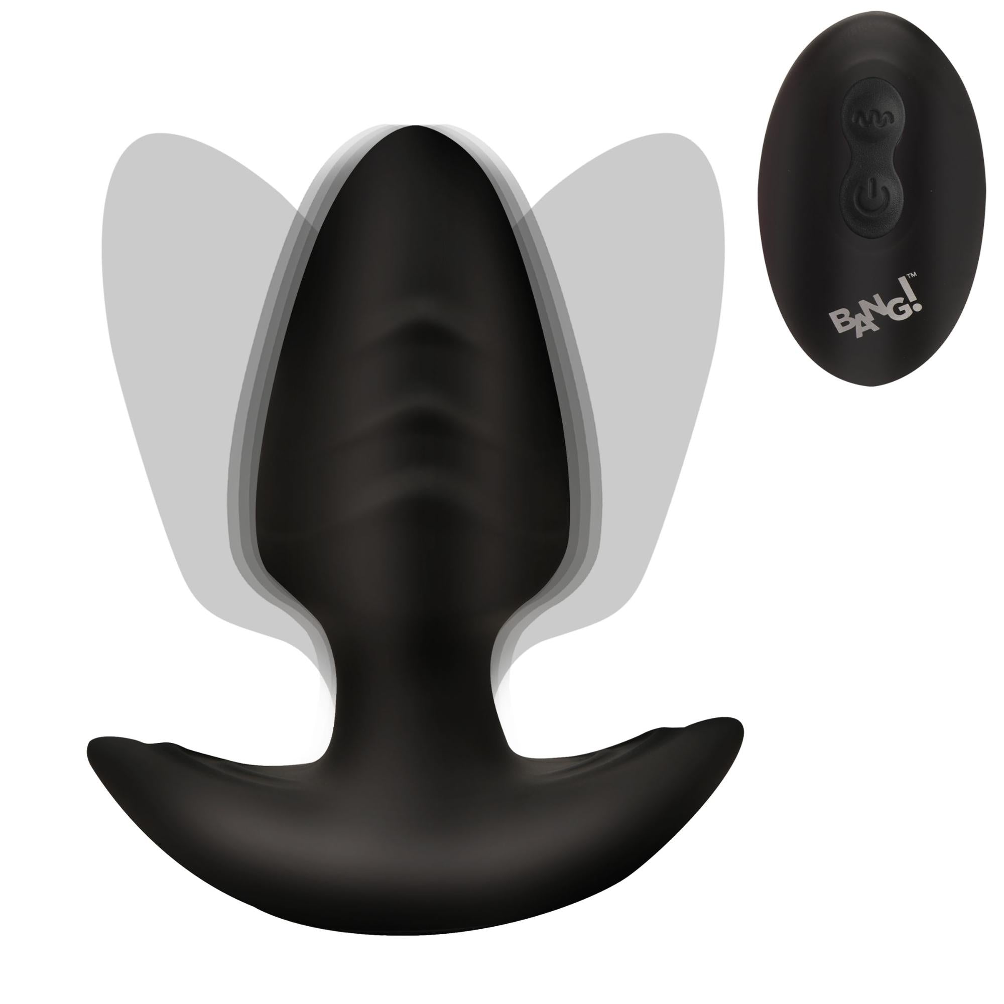 Bang! Rotating Vibrating Rechargeable Silicone Butt Plug with Remote