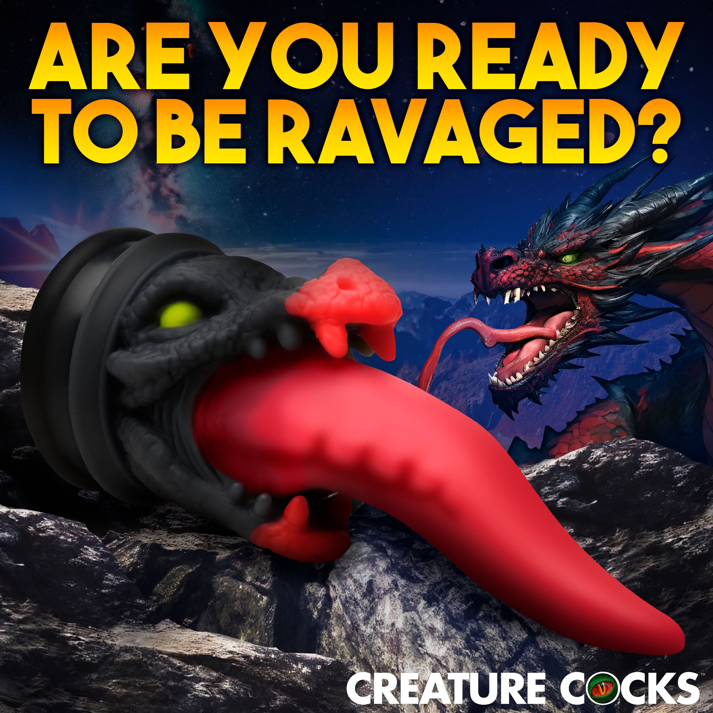 Creature Cock Dragon Roar Silicone Dildo