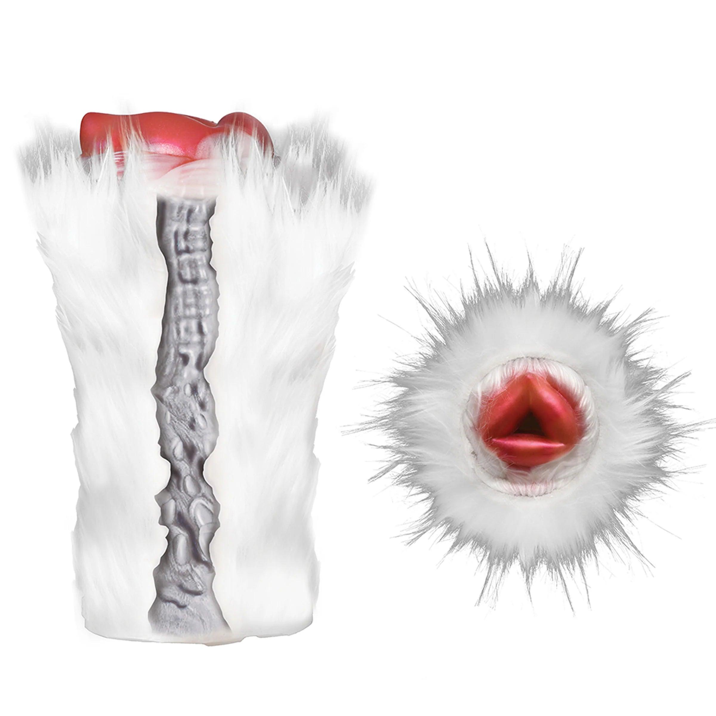 Creature Cocks Snow She-Wolf Silicone Stroker – Unleash Your Inner Beast!