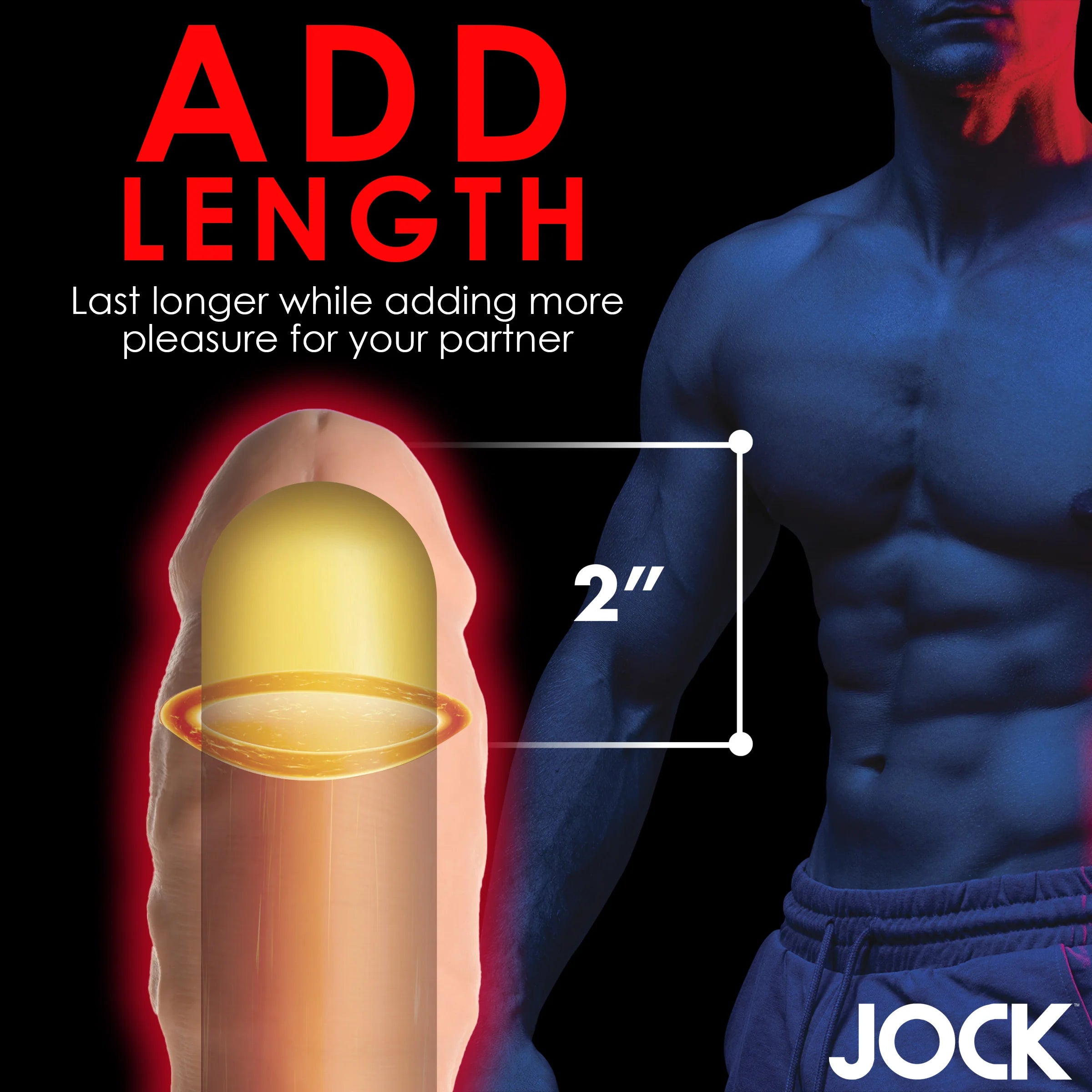 Jock Extra Thick Penis Extension Sleeve 2 in.