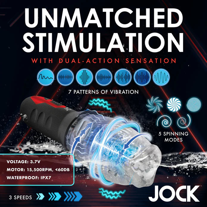 JOCK Spinning & Vibrating Masturbator