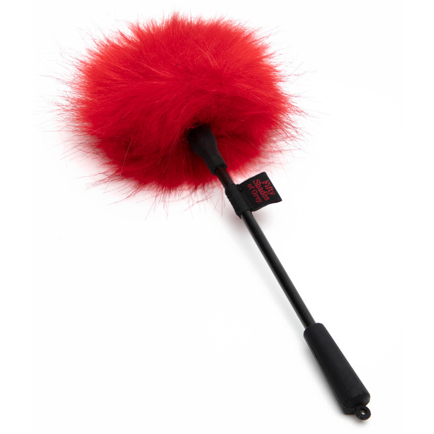 Fifty Shades of Grey Sweet Anticipation Faux Feather Feather Tickler Red