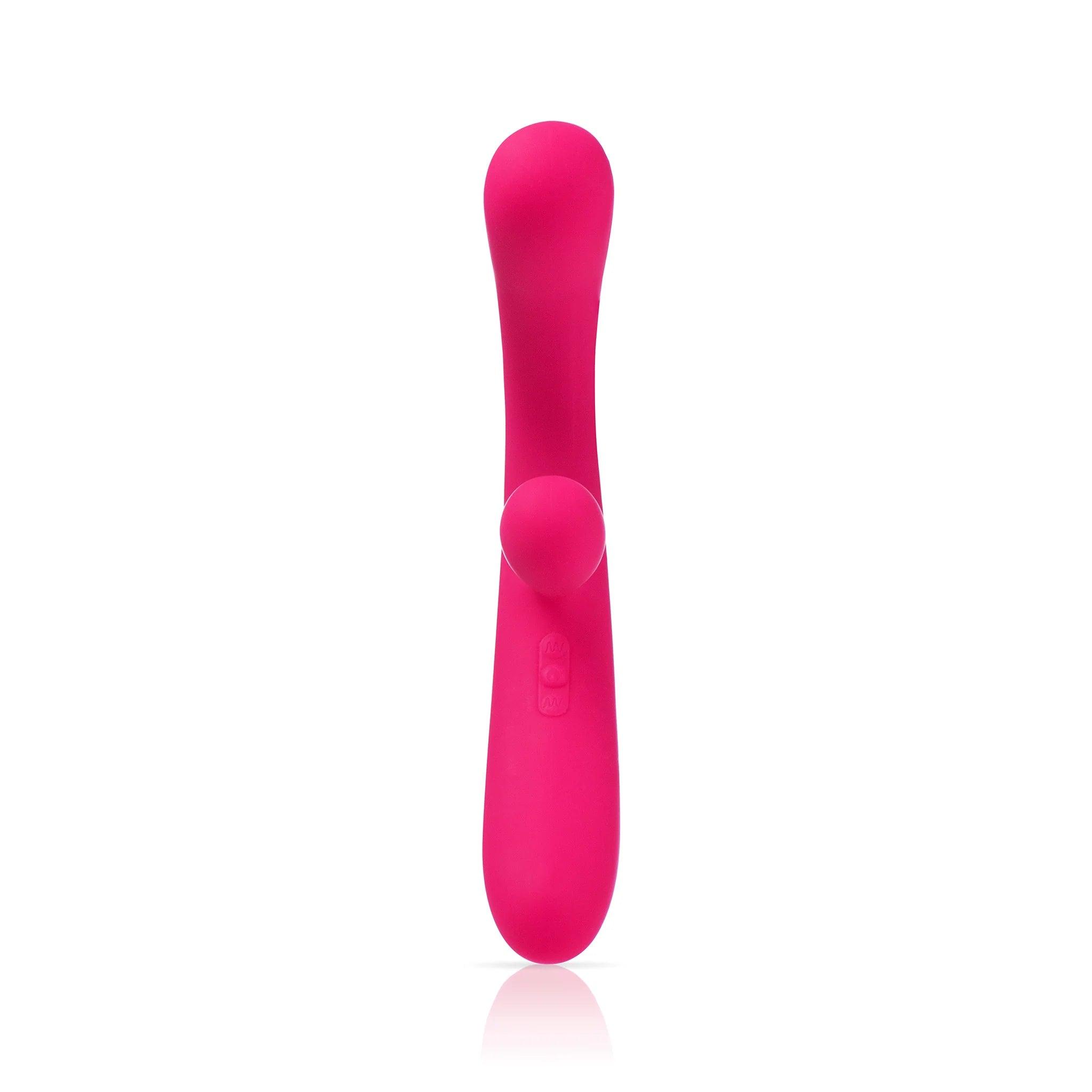 Pipedream JimmyJane Reflexx Rabbit 3 Rechargeable Silicone Vibrator - Fuchsia