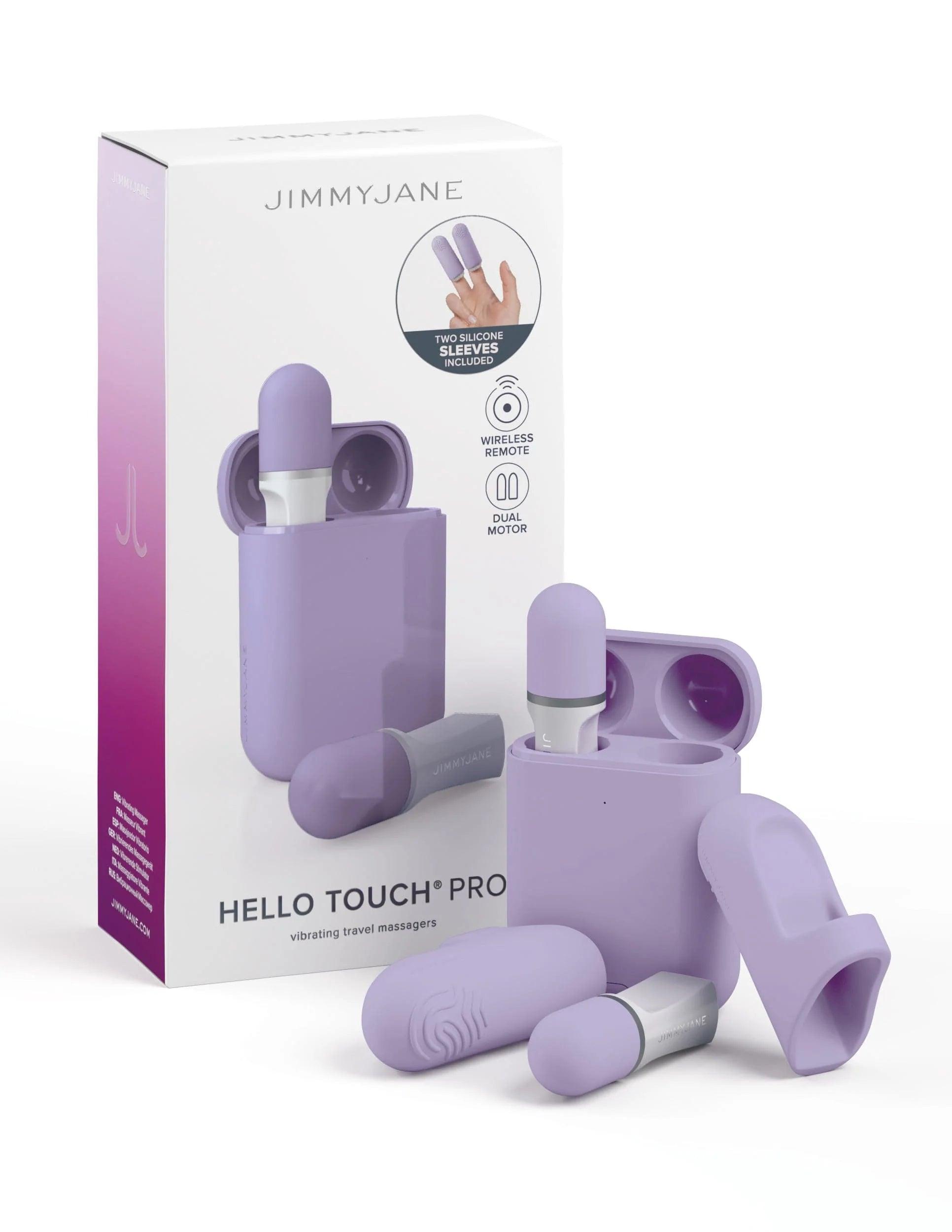 Pipedream JimmyJane Hello Touch Pro Rechargeable Finger Massagers with Remote