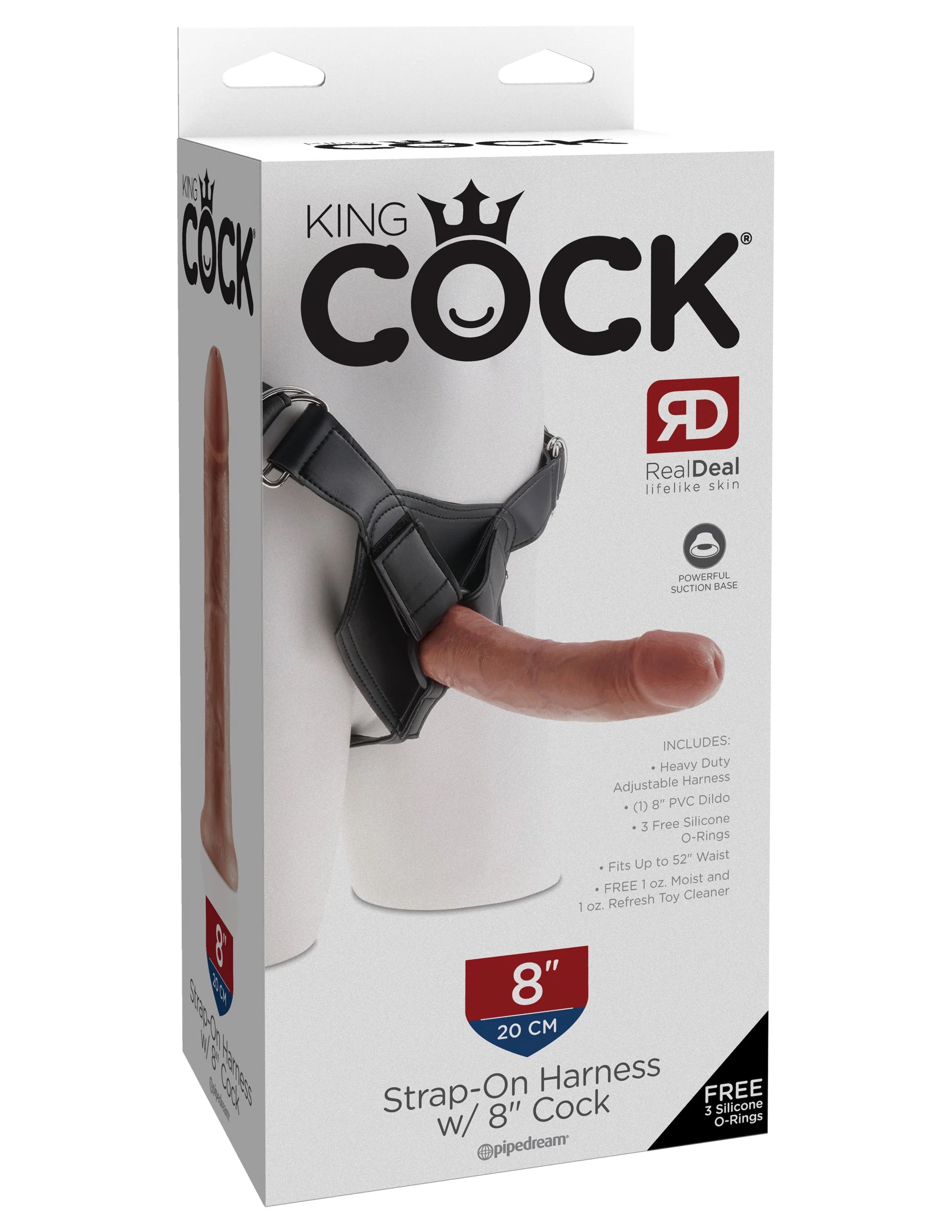 Pipedream King Cock Strap-on Harness With 8 in. Dildo