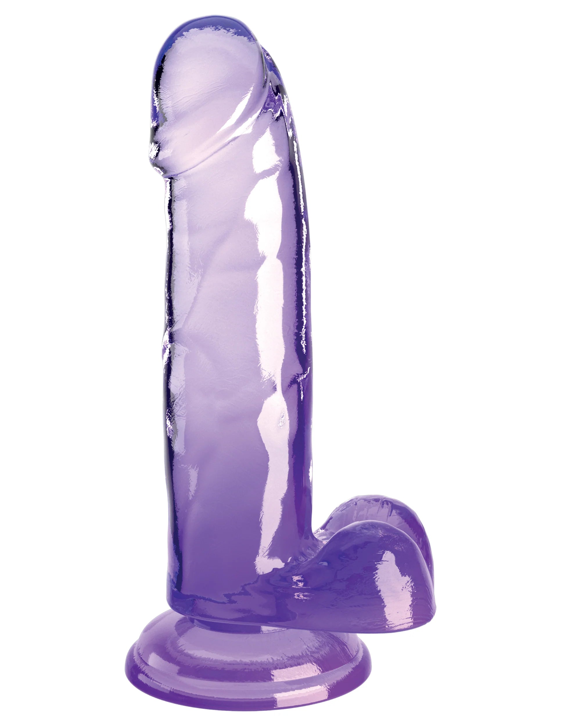 Pipedream King Cock Clear Dildo with Balls 7in