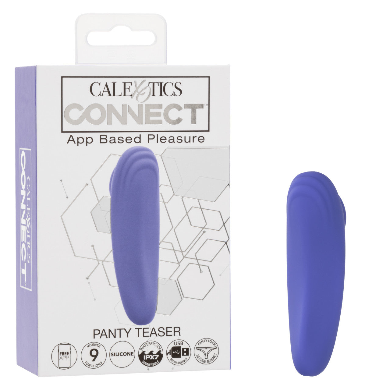 CalExotics Connect Panty Teaser Rechargeable Silicone App Compatible Vibrator with Remote