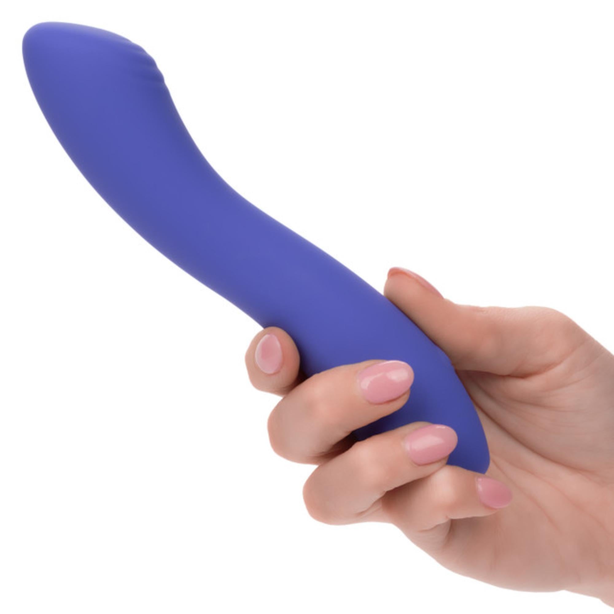 CalExotics Connect Contoured G Rechargeable Silicone App Compatible G-Spot Vibrator with Remote