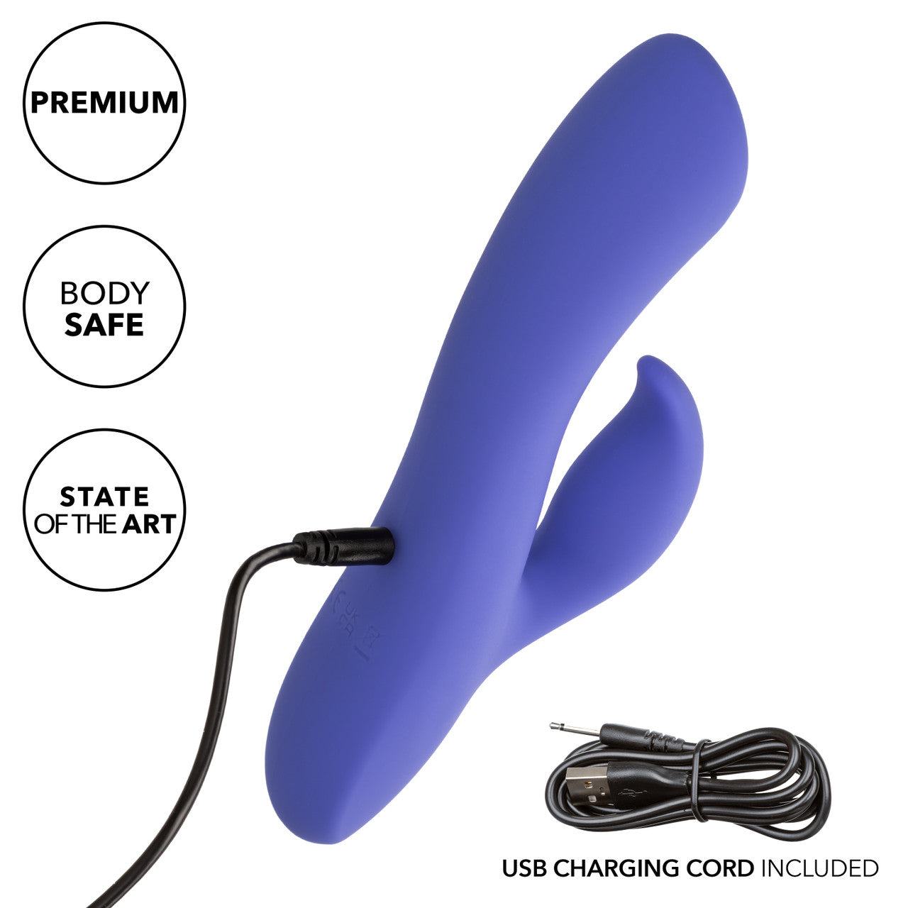 CalExotics Connect Dual Stimulator Rechargeable Silicone App Compatible Dual Vibrator with Remote